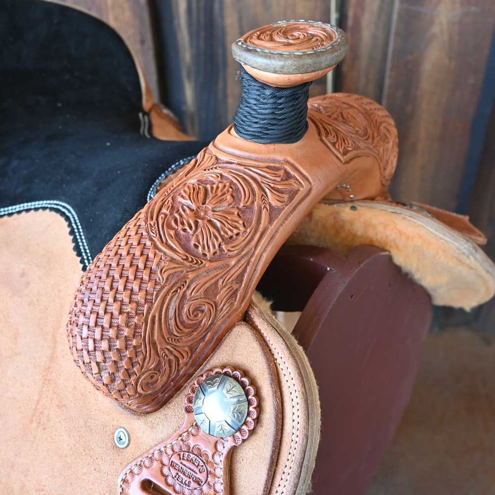 14.5" TESKEY'S TEAM ROPING SADDLE - Image 2