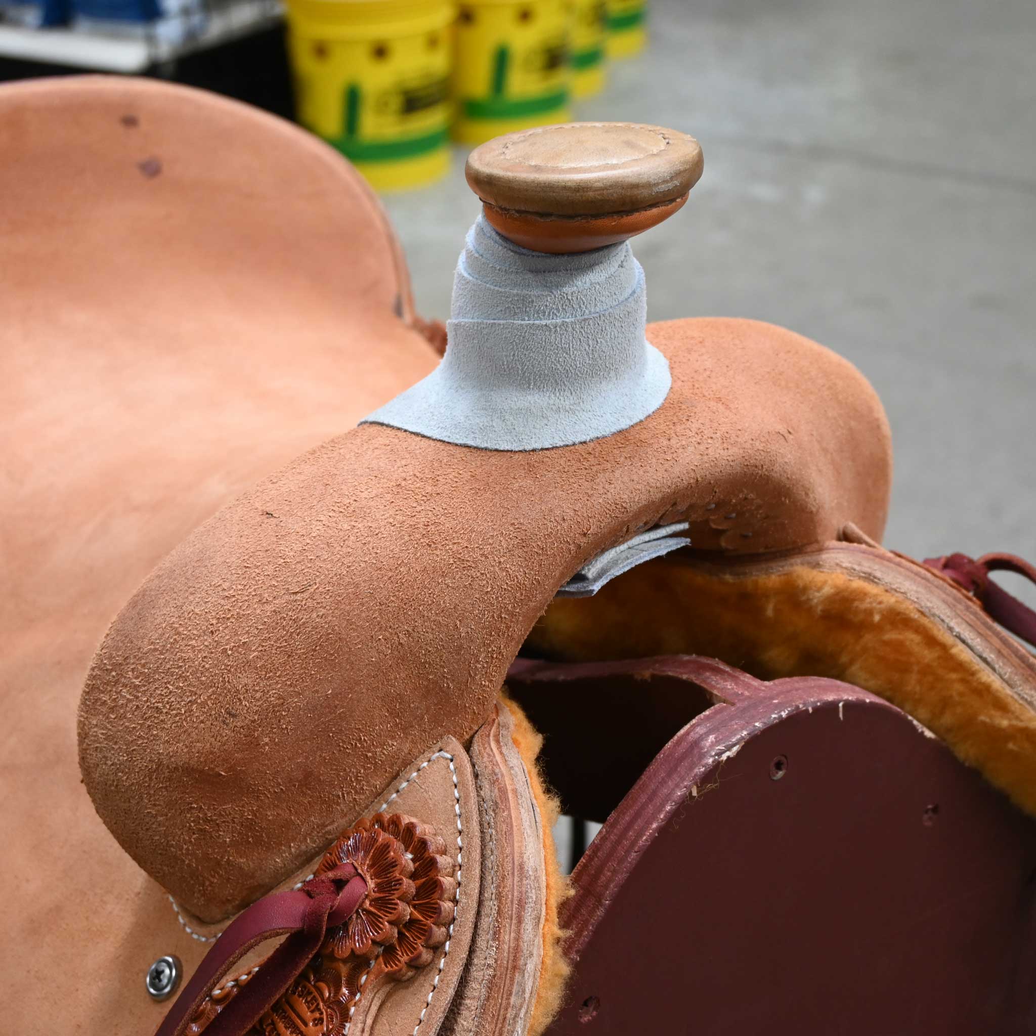14.5" TESKEY'S TEAM ROPING SADDLE - Image 2