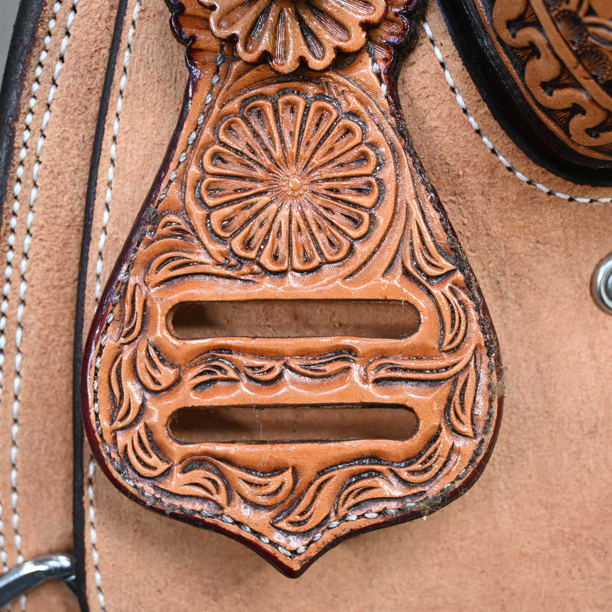14.5" TESKEY'S TEAM ROPING SADDLE - Image 3