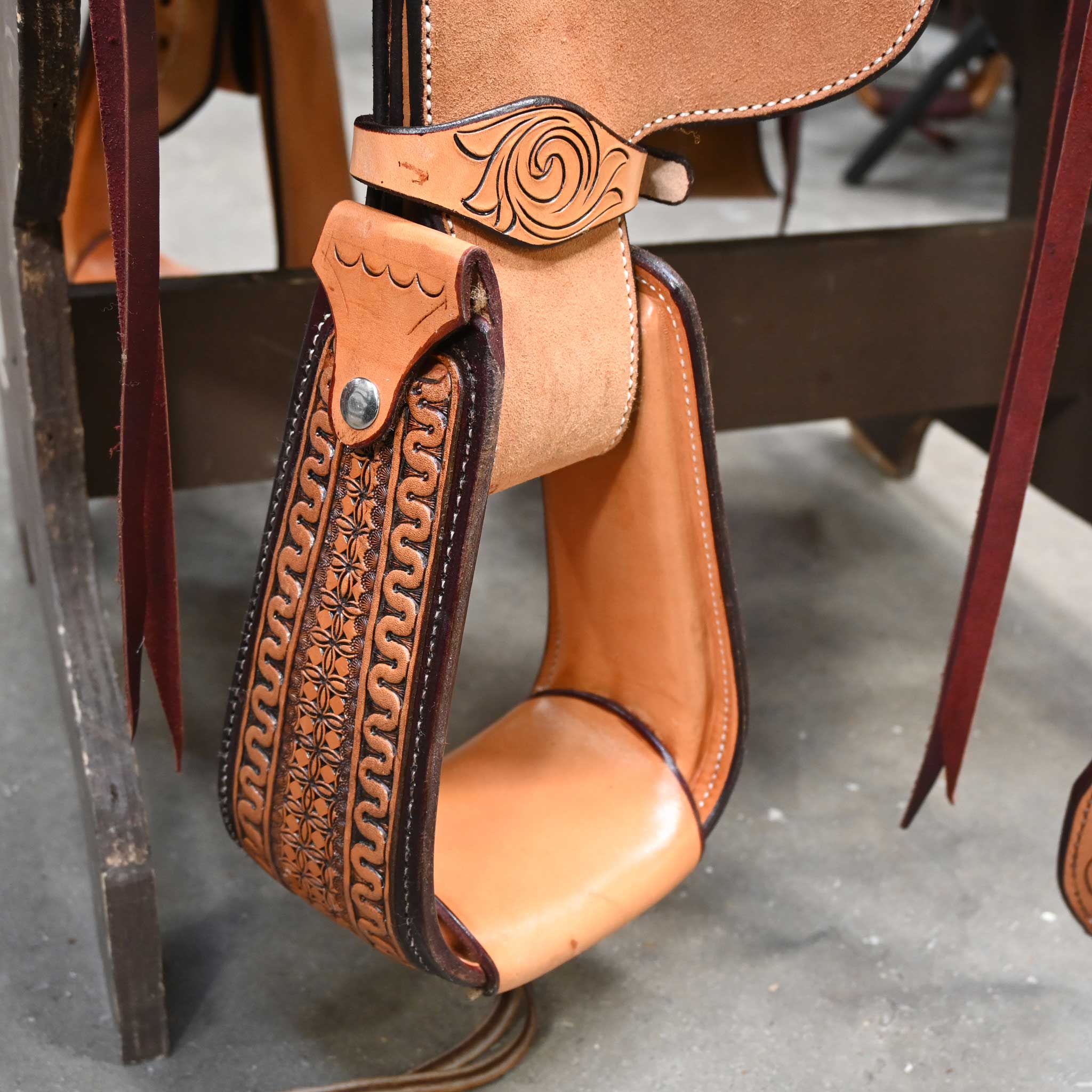 14.5" TESKEY'S TEAM ROPING SADDLE - Image 5