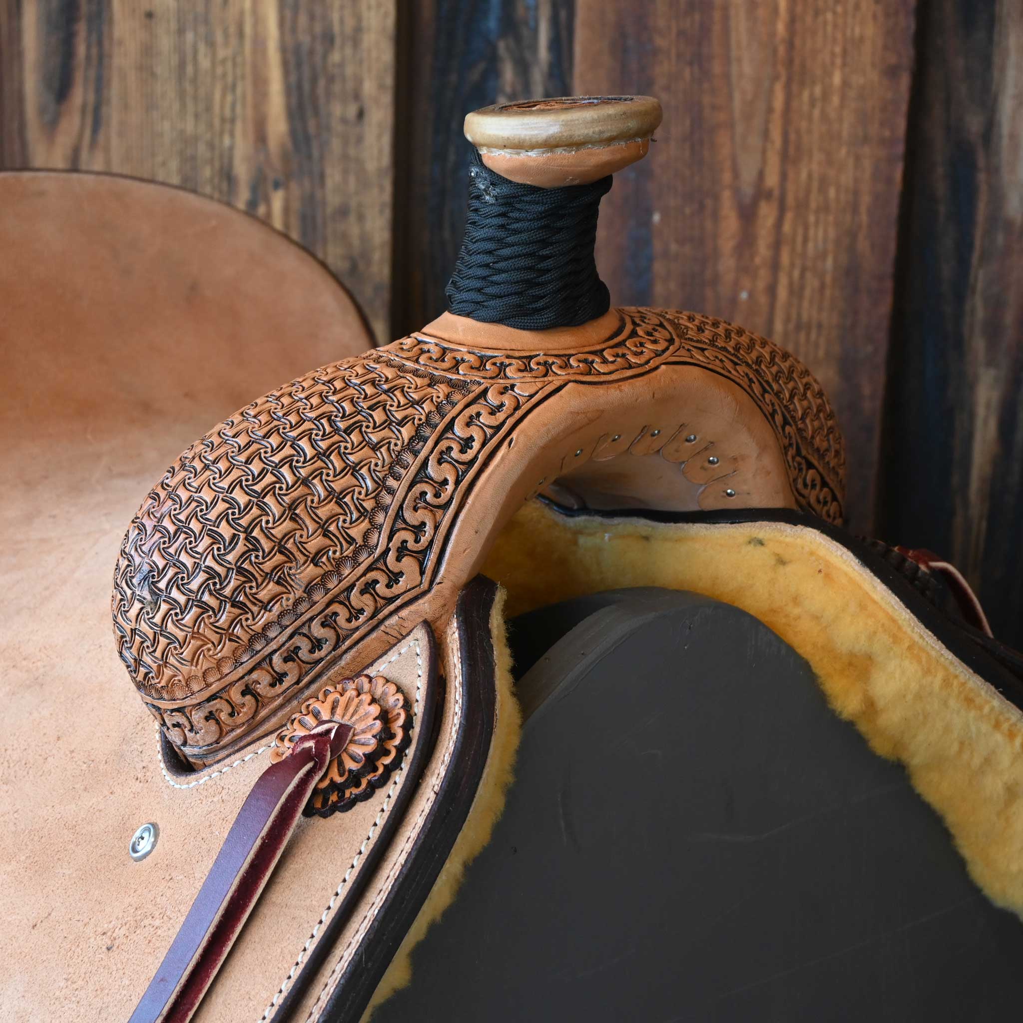 14.5" TESKEY'S TEAM ROPING SADDLE - Image 2