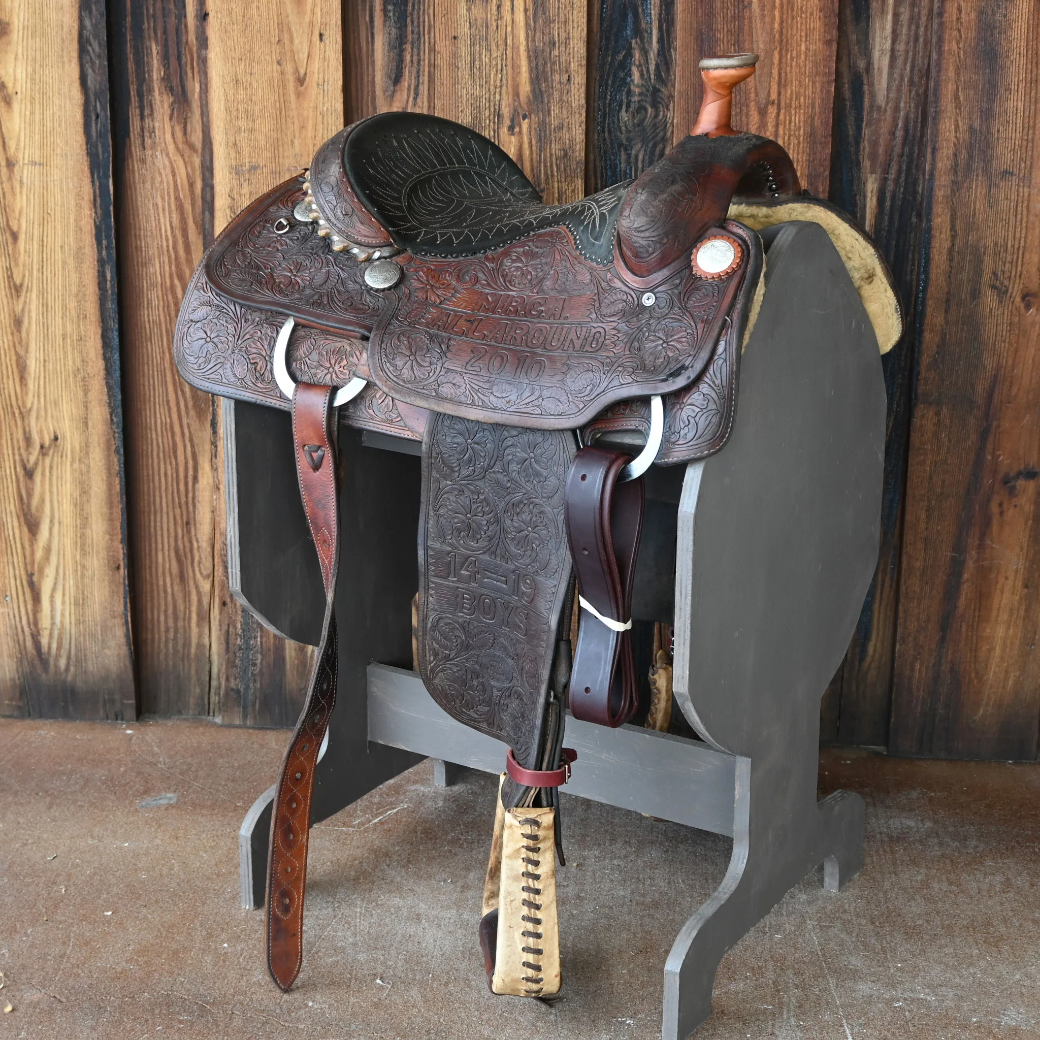 14.5" USED BILLY COOK TEAM ROPING SADDLE