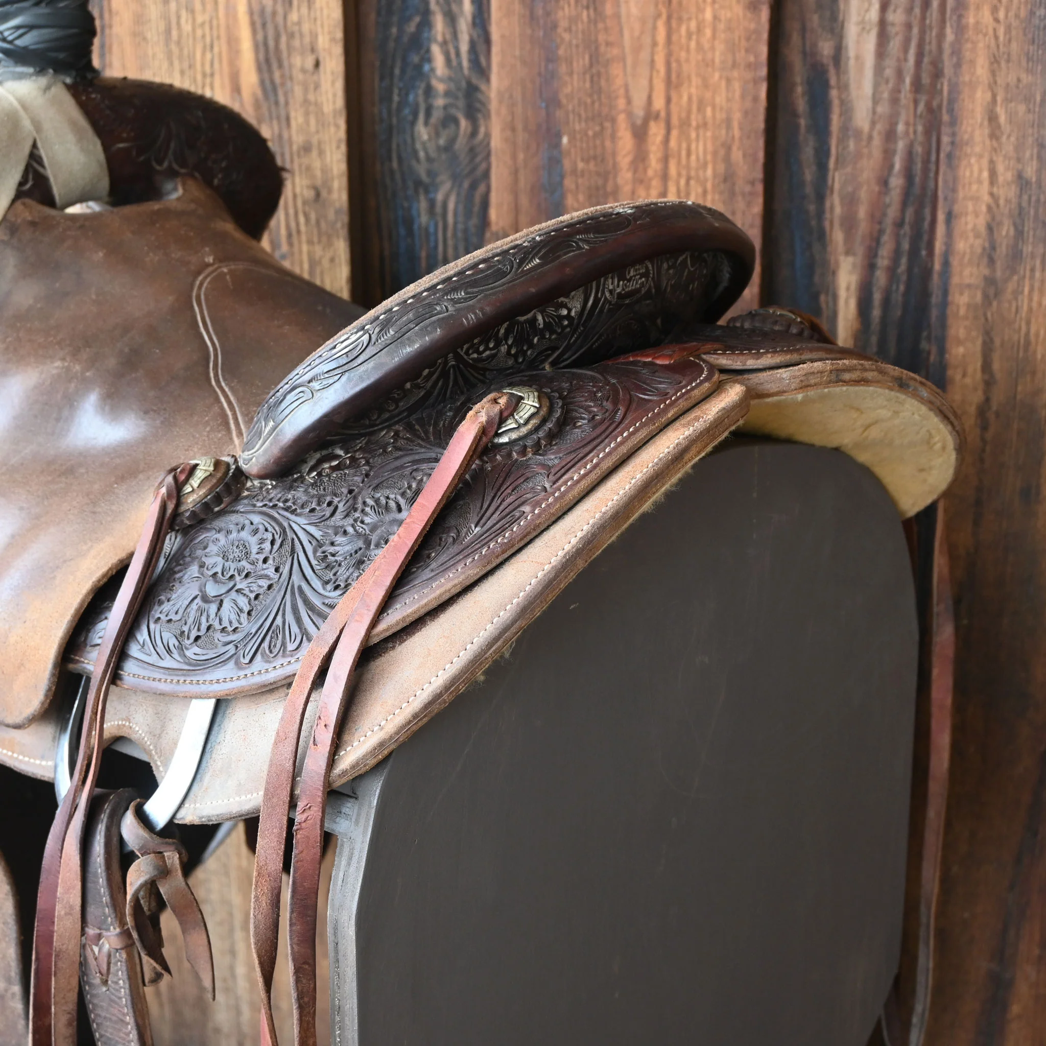 14.5" USED CACTUS RANCH SADDLE - Image 3