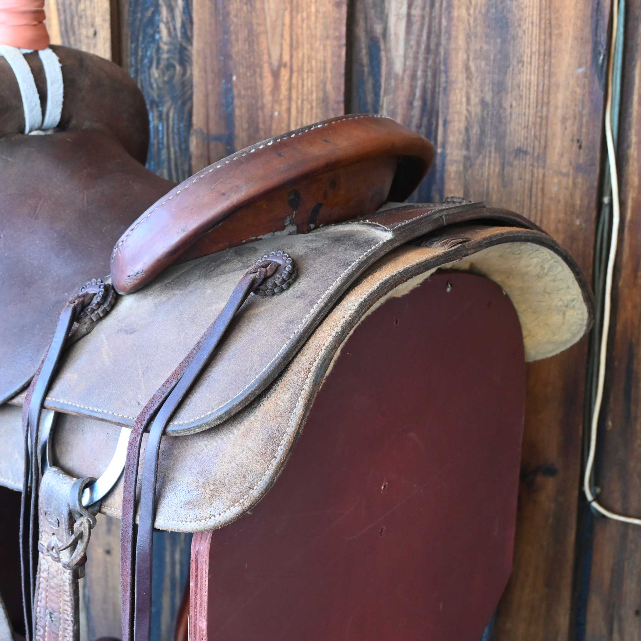 14.5" USED COATS RANCH CUTTER SADDLE - Image 3