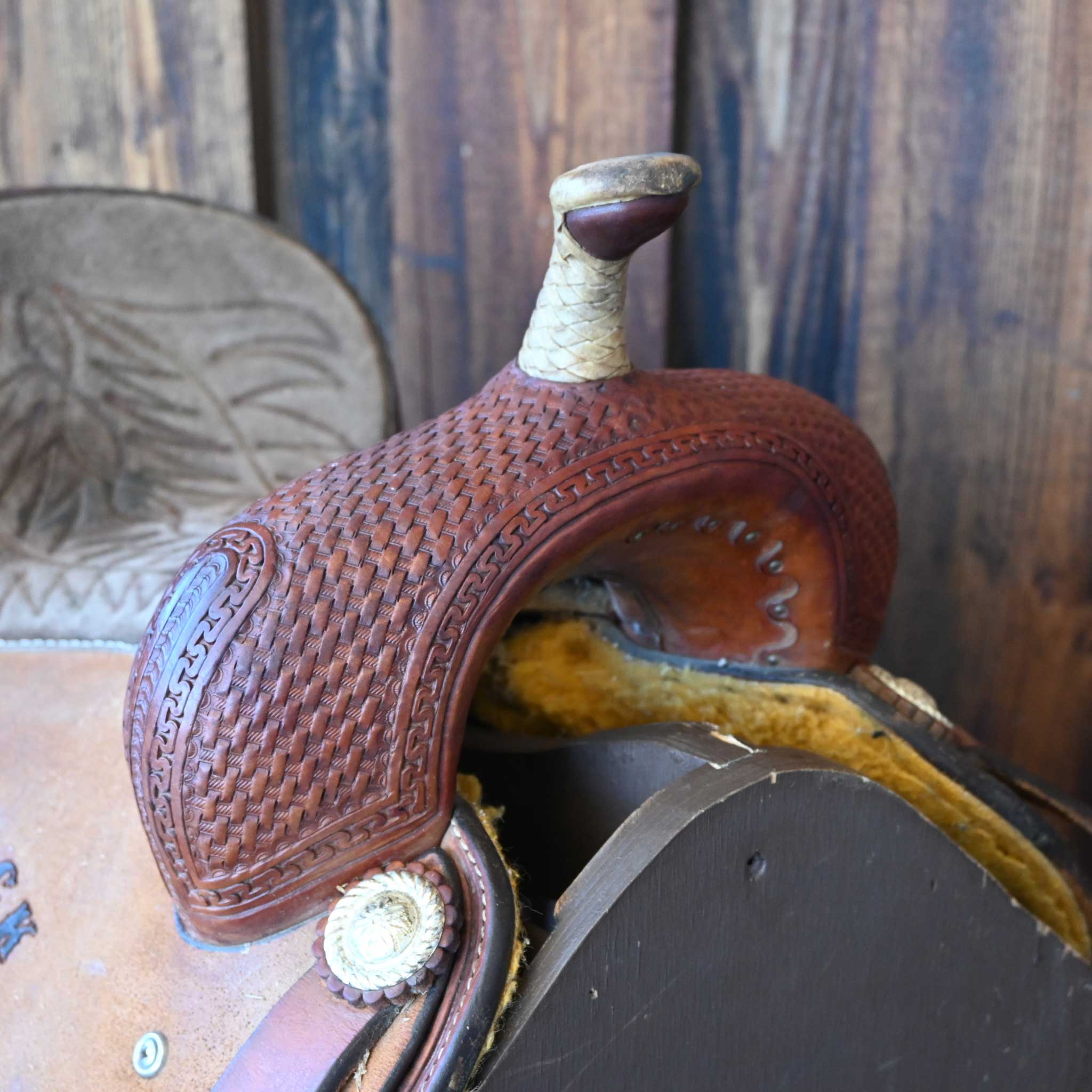 14.5" USED CORRIENTE BARREL SADDLE - Image 2