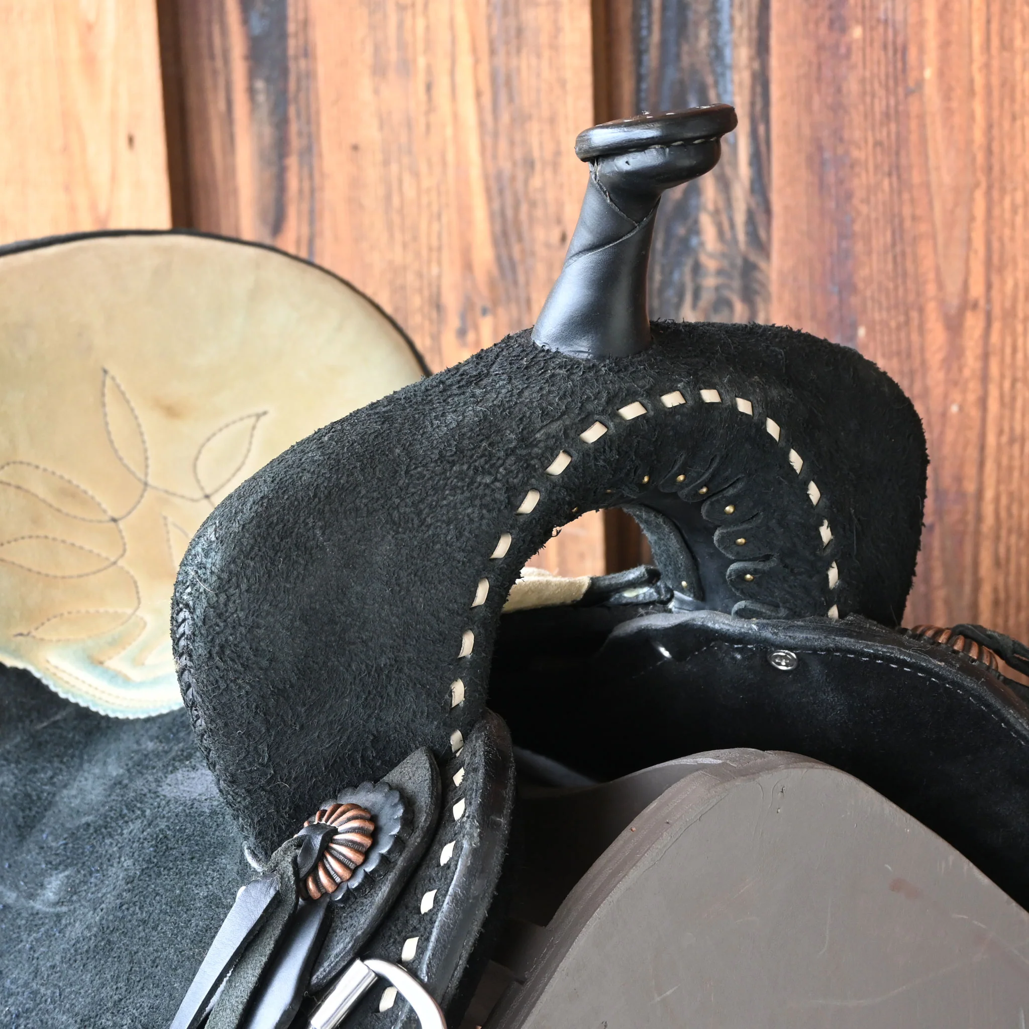 14.5" USED DOUBLE J FEATHER LITE BARREL SADDLE - Image 2