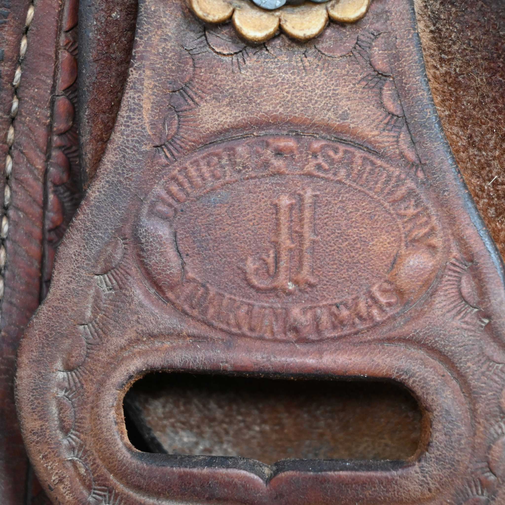 14.5" USED DOUBLE J TEAM ROPING SADDLE - Image 4