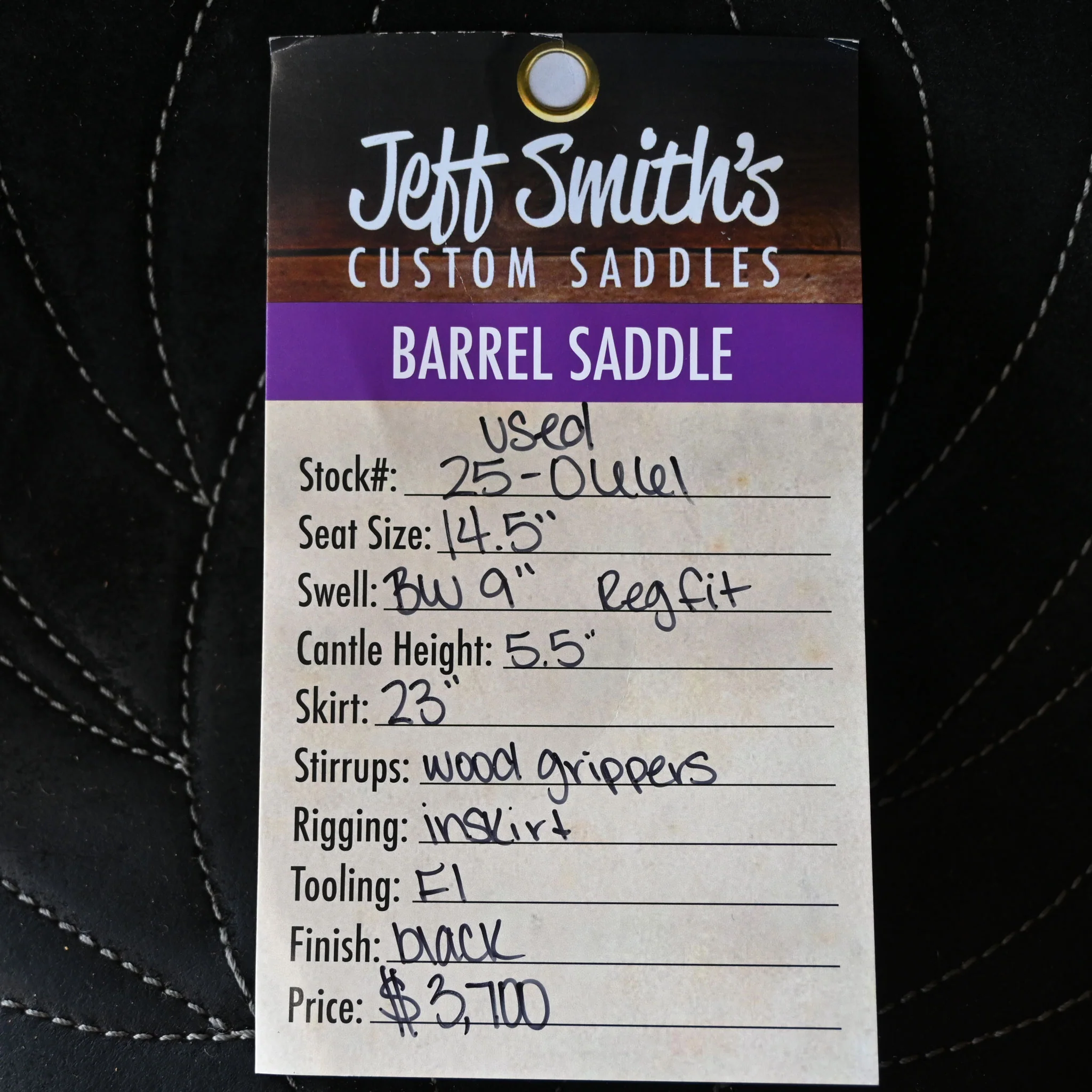 14.5" USED JEFF SMITH BARREL SADDLE - Image 5