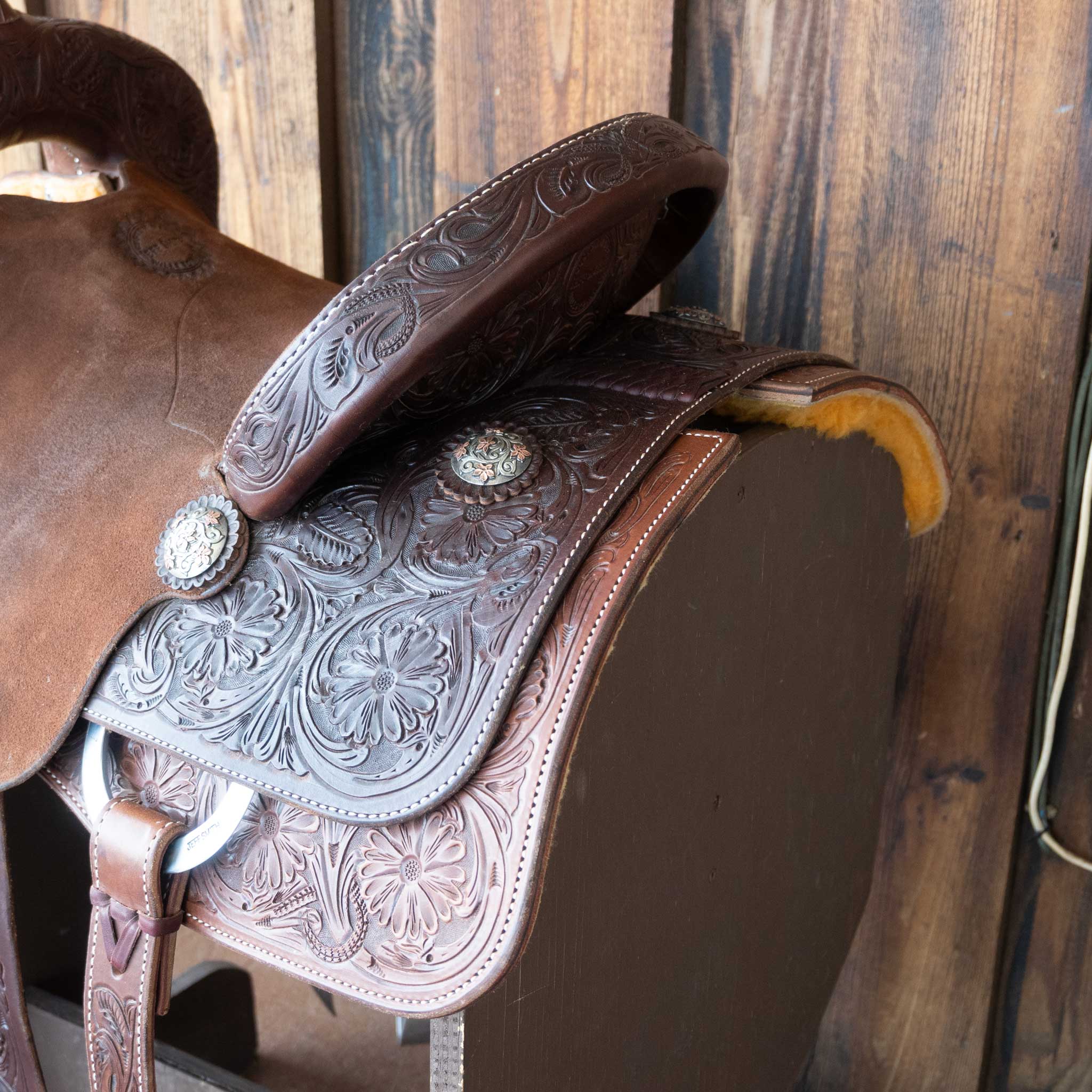14.5" USED JEFF SMITH BARREL SADDLE - Image 3