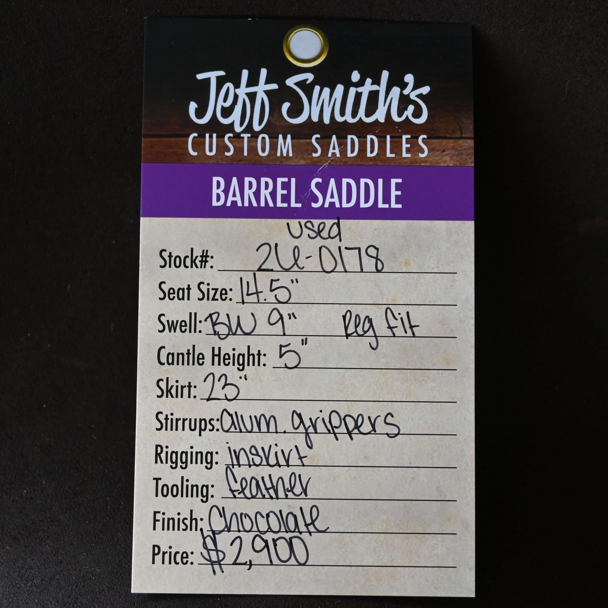 14.5" USED JEFF SMITH BARREL SADDLE - Image 5