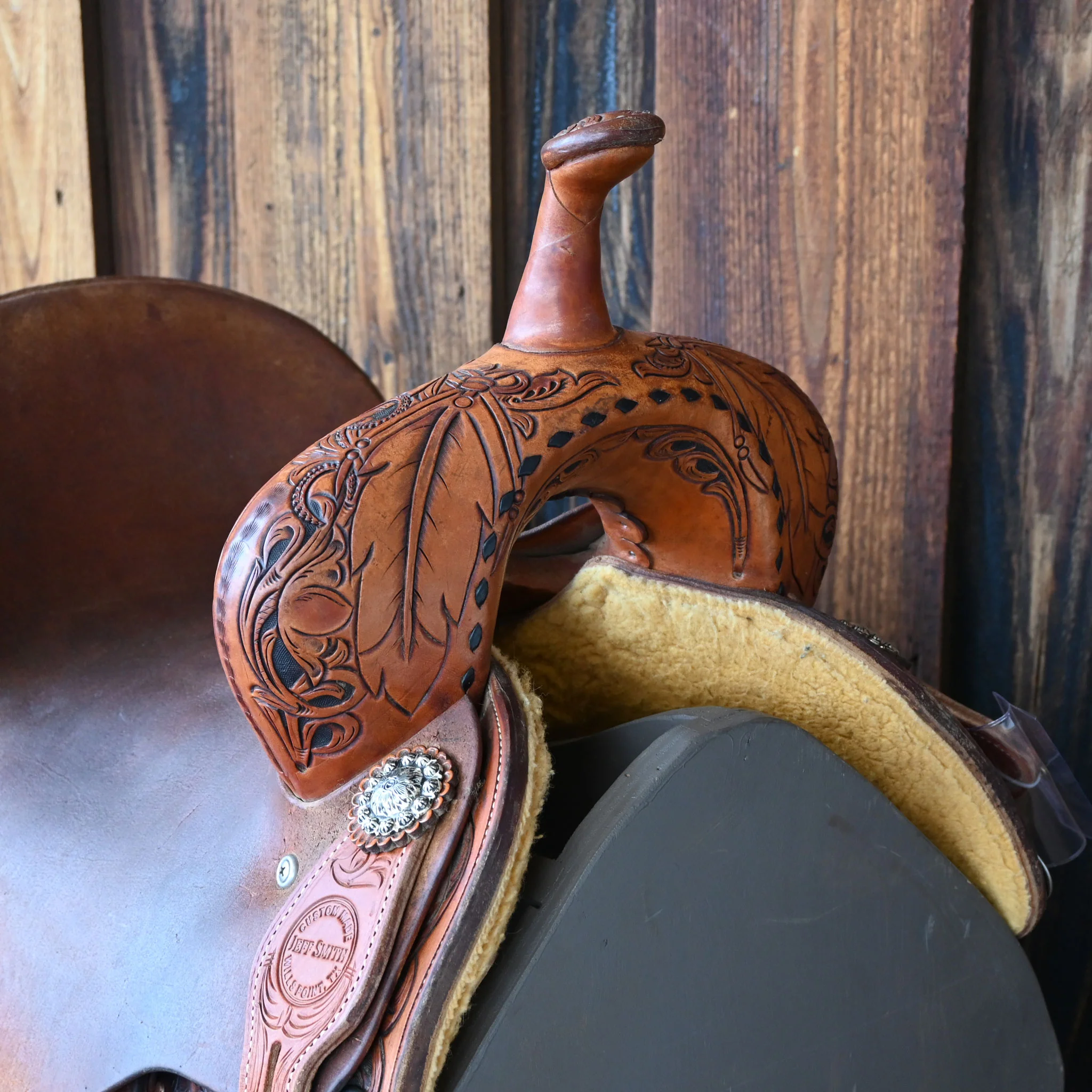 14.5" USED JEFF SMITH BARREL SADDLE - Image 2