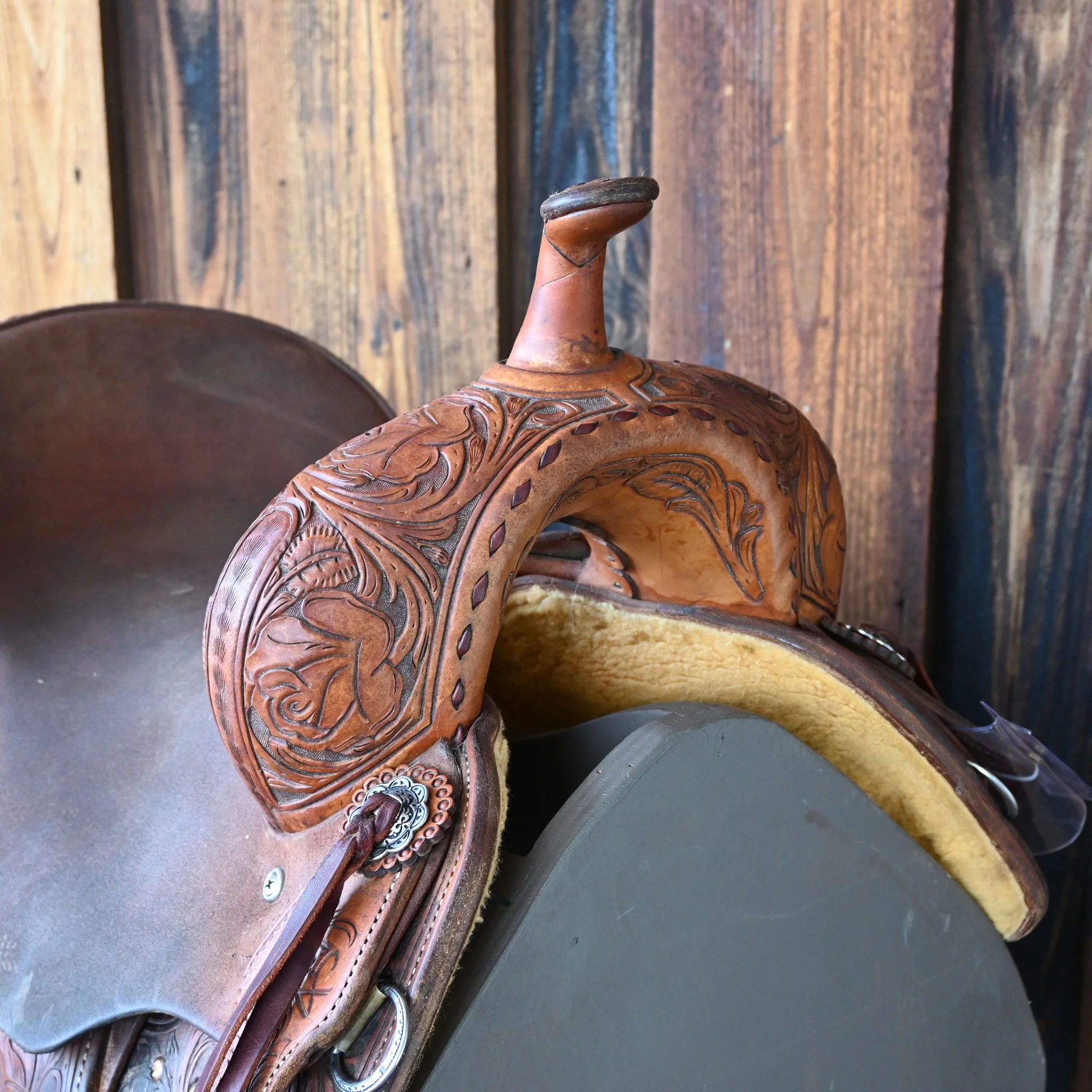 14.5" USED JEFF SMITH TAMI SEMAS BARREL SADDLE - Image 2
