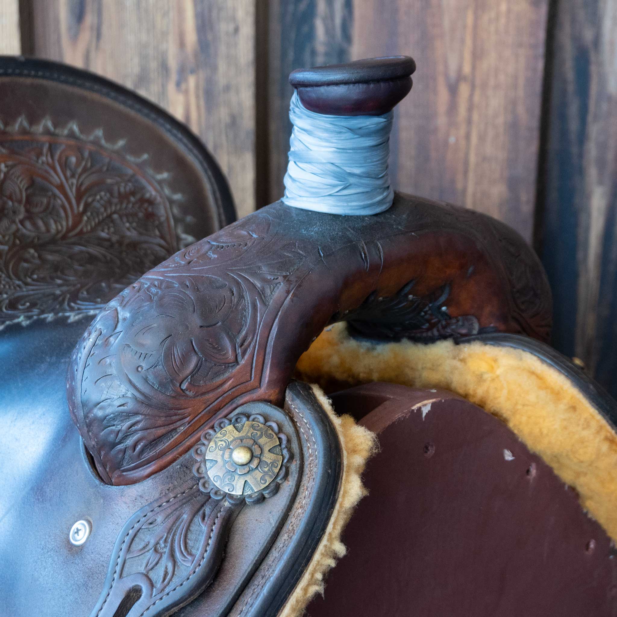 14.5" USED JT TEAM ROPING SADDLE - Image 2