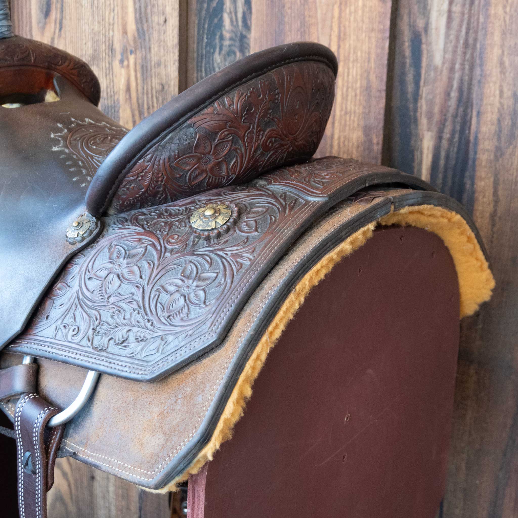14.5" USED JT TEAM ROPING SADDLE - Image 3