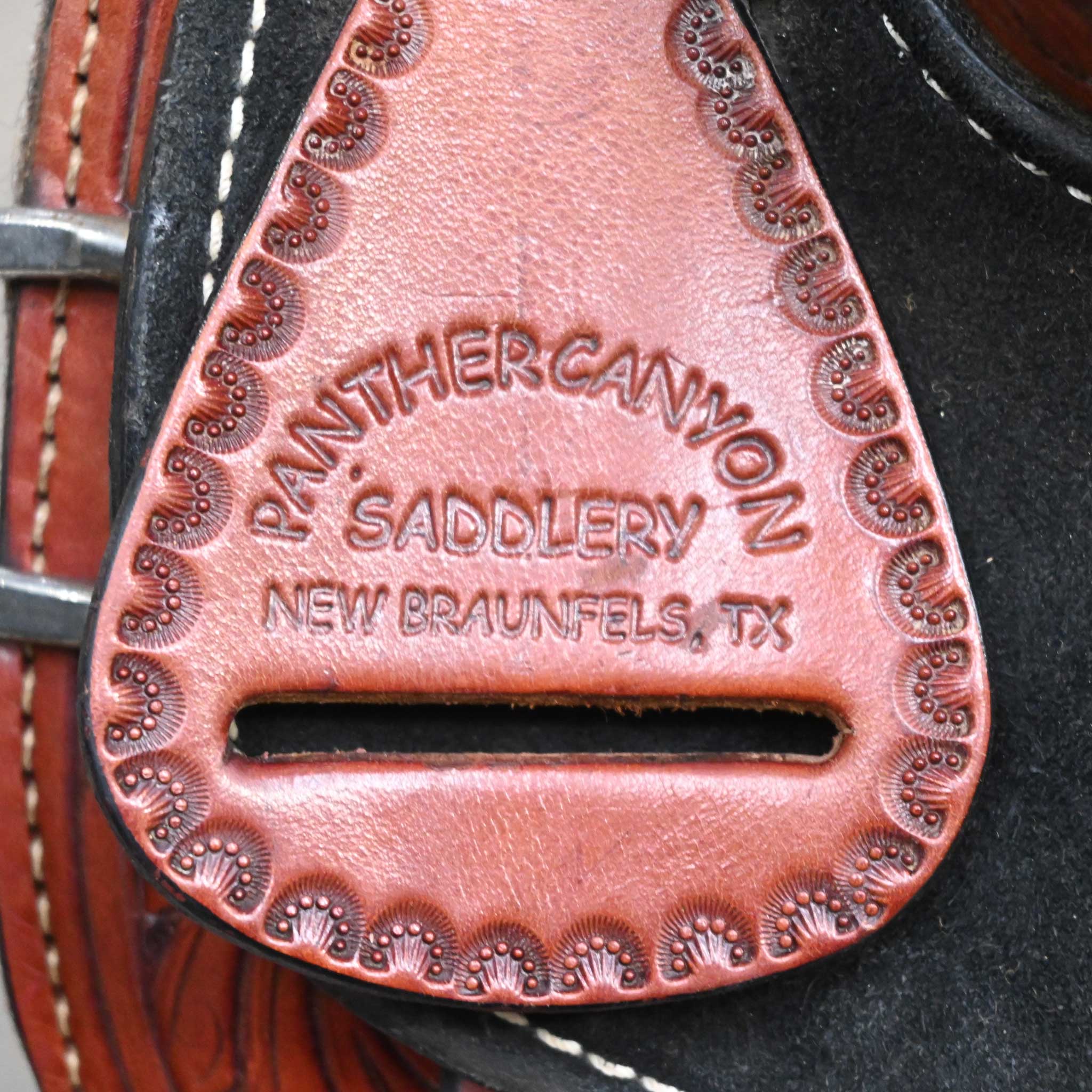 14.5" USED PANTHER CANYON DEBRA SIBLEY BARREL SADDLE - Image 4
