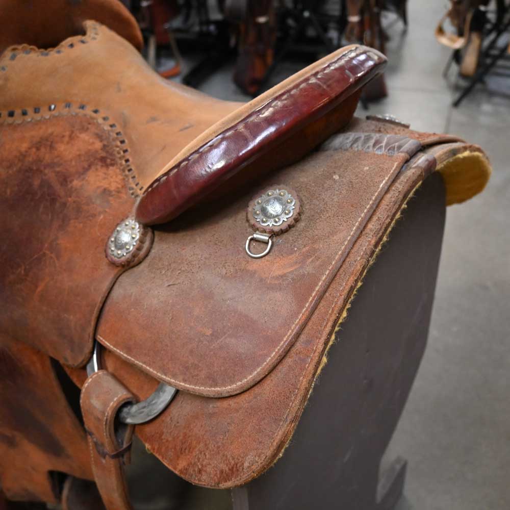 14.5" USED TEXAS RANCH OUTFITTERS ROPING SADDLE - Image 3