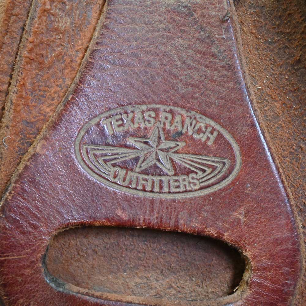 14.5" USED TEXAS RANCH OUTFITTERS ROPING SADDLE - Image 4