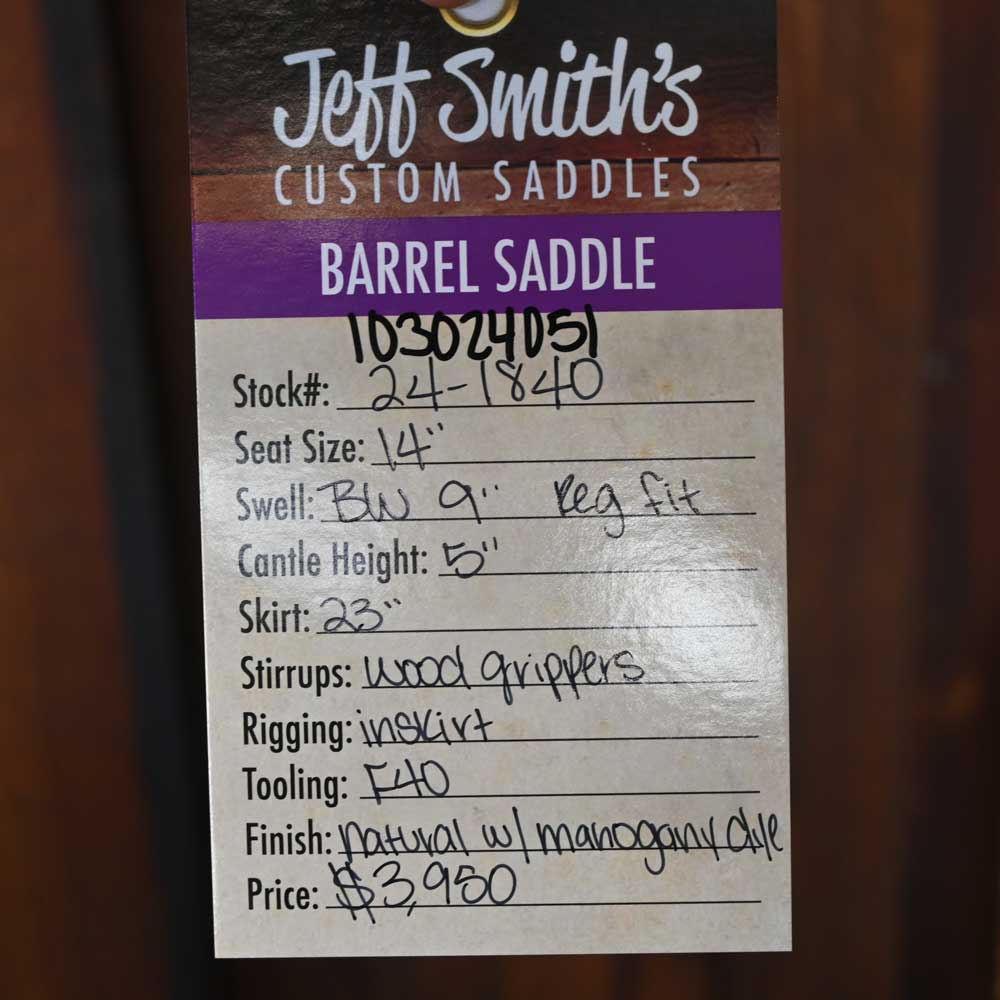 14" JEFF SMITH BARREL SADDLE - Image 3