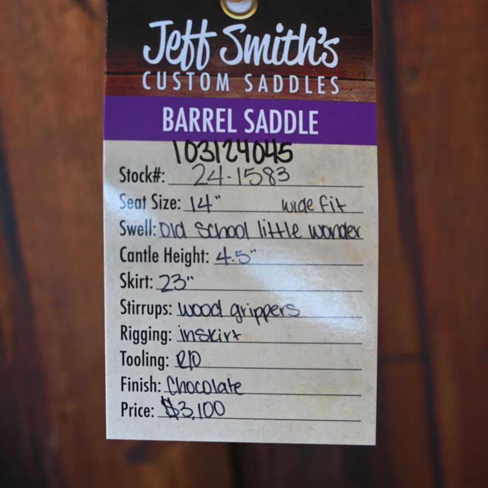 14" JEFF SMITH BARREL SADDLE - Image 3