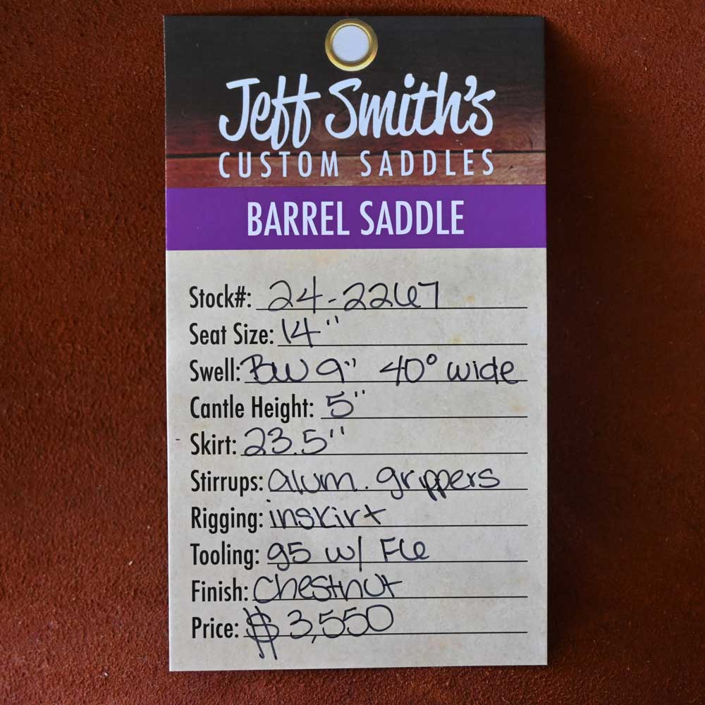 14" JEFF SMITH BARREL SADDLE - Image 3