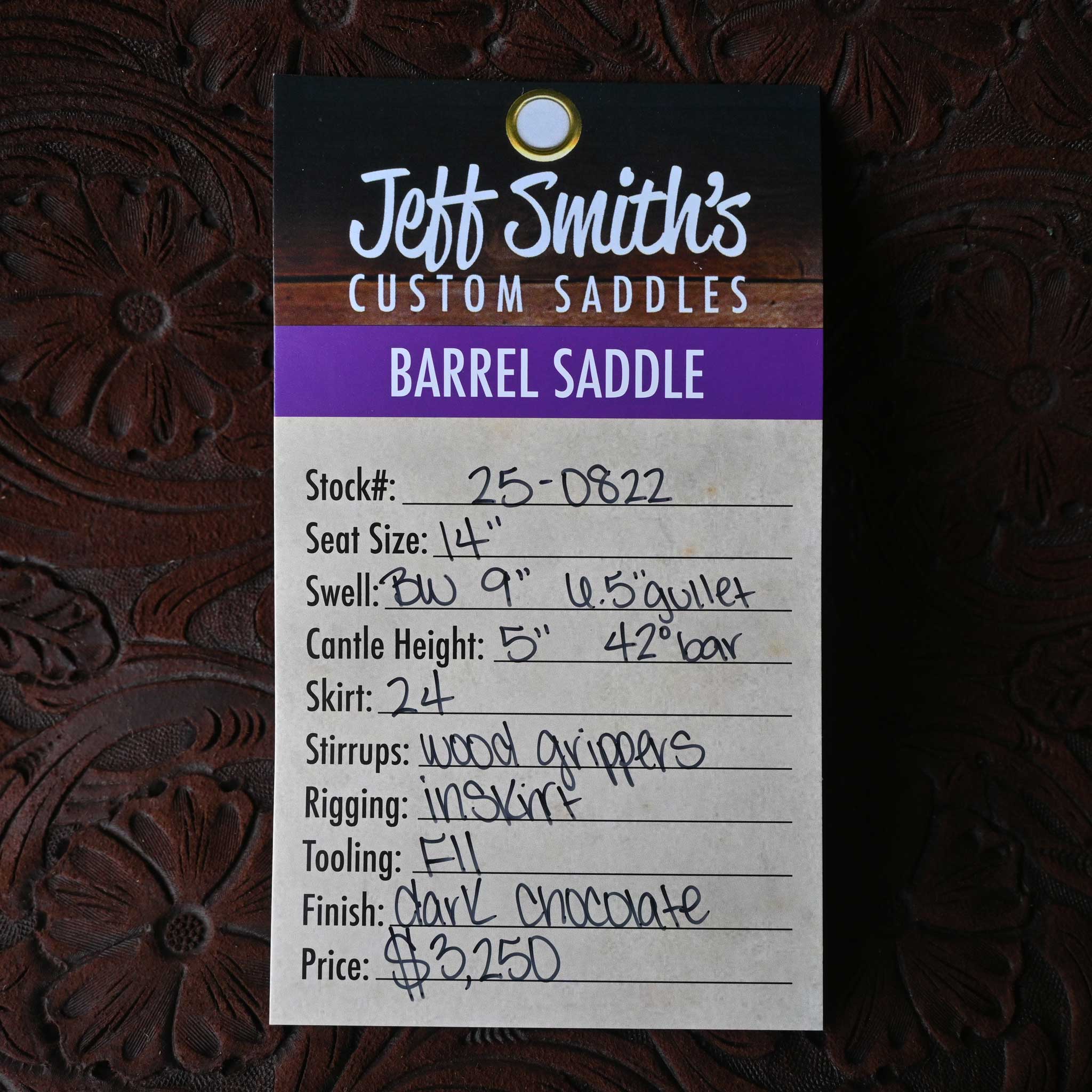 14" JEFF SMITH BARREL SADDLE - Image 3