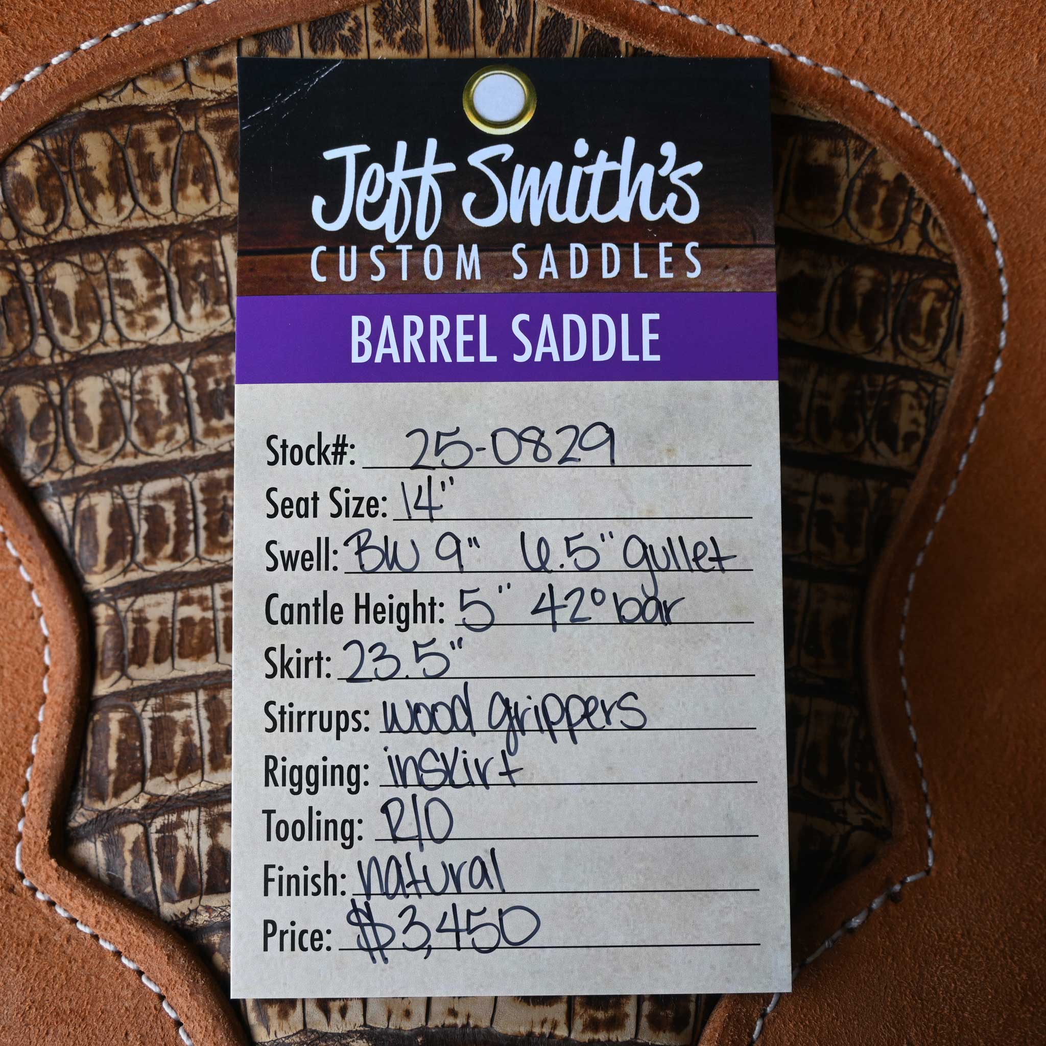 14" JEFF SMITH BARREL SADDLE - Image 3