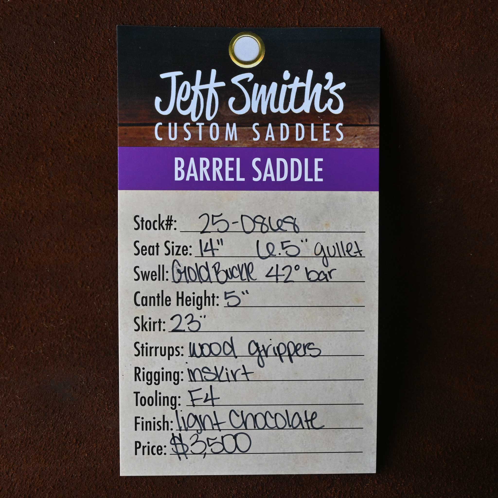 14" JEFF SMITH BARREL SADDLE - Image 3