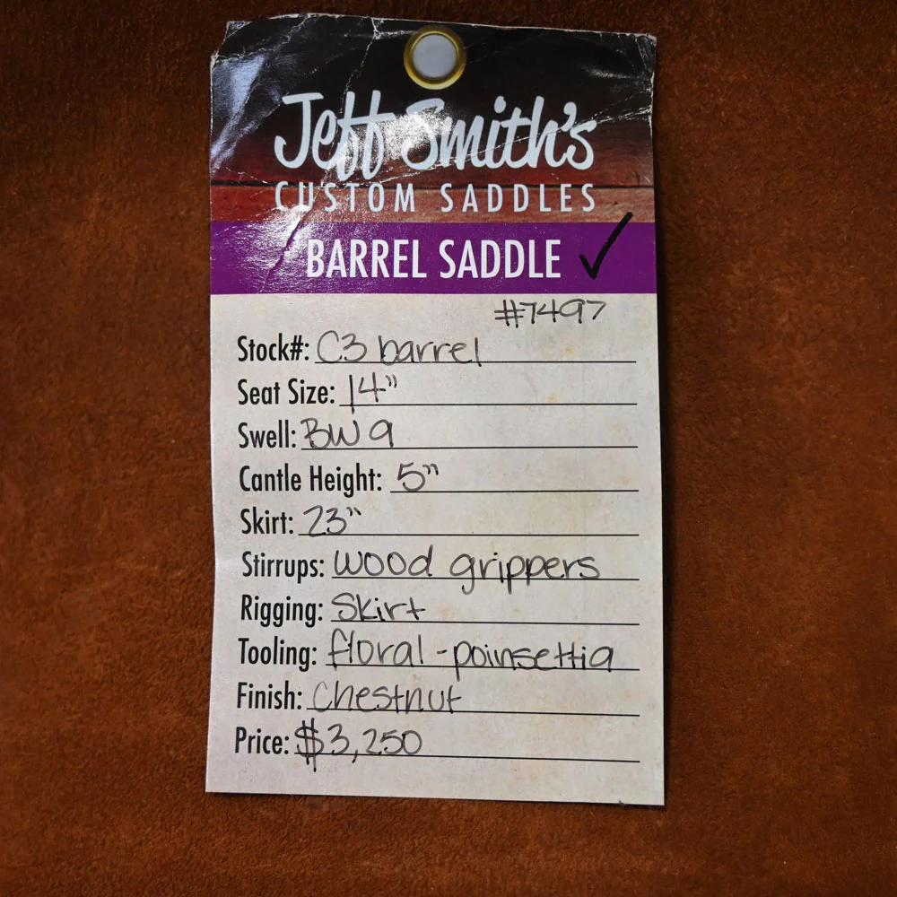 14" JEFF SMITH C3 BARREL SADDLE - Image 3