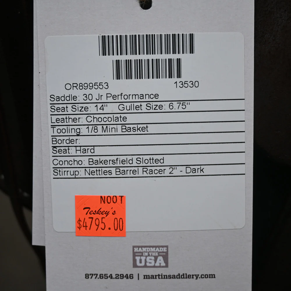14" MARTIN JR. PERFORMANCE SADDLE - Image 3