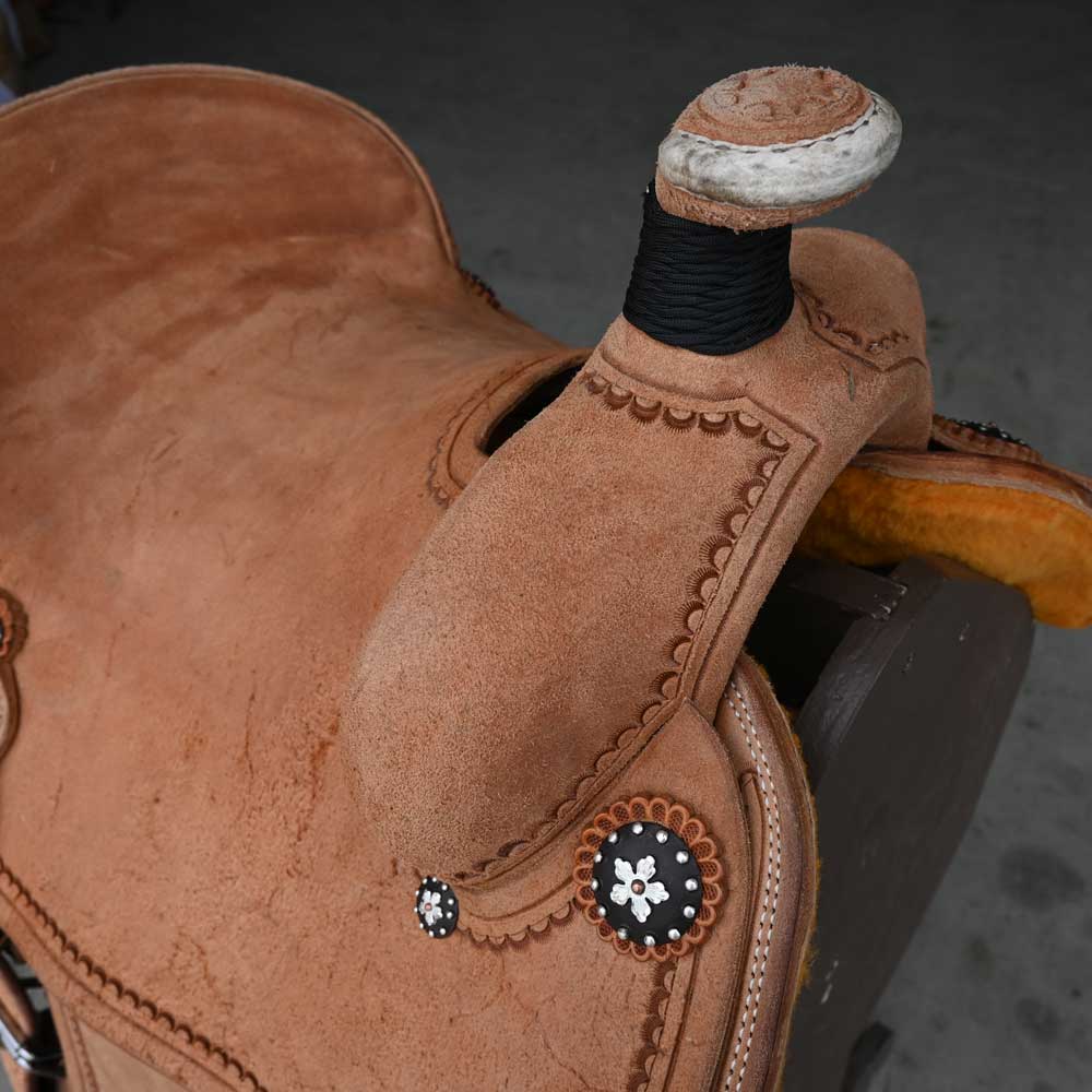 14" PATRICK SMITH TEAM ROPING SADDLE - Image 2