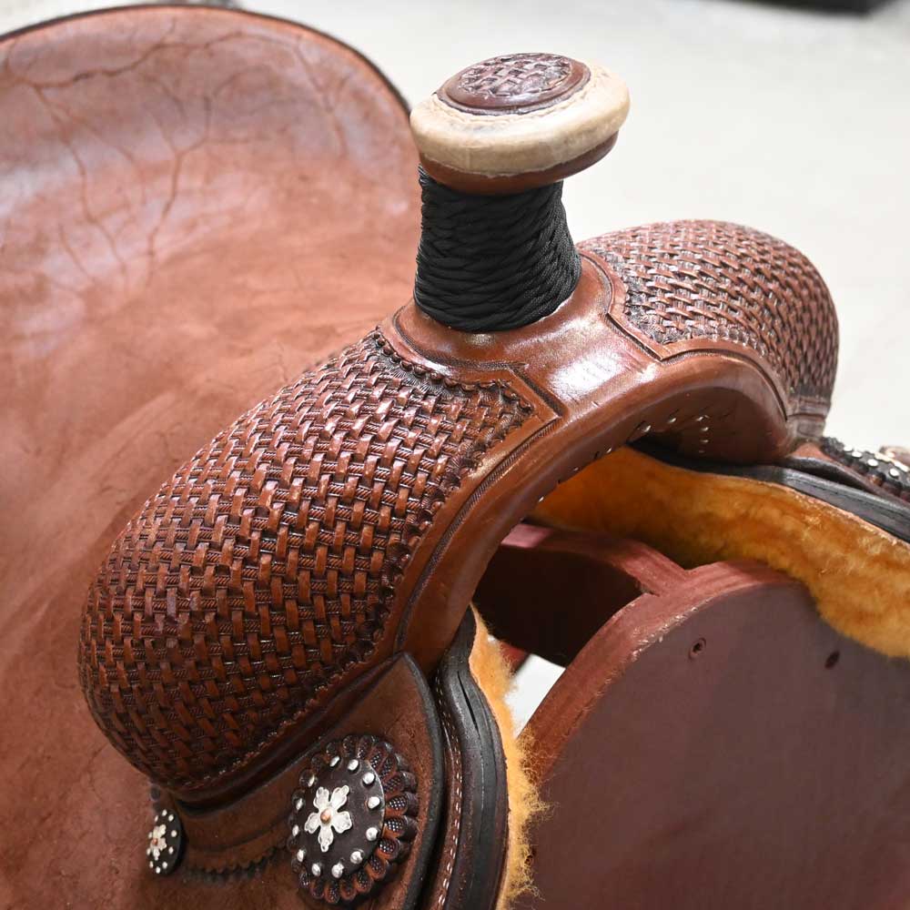 14" PATRICK SMITH TEAM ROPING SADDLE - Image 2
