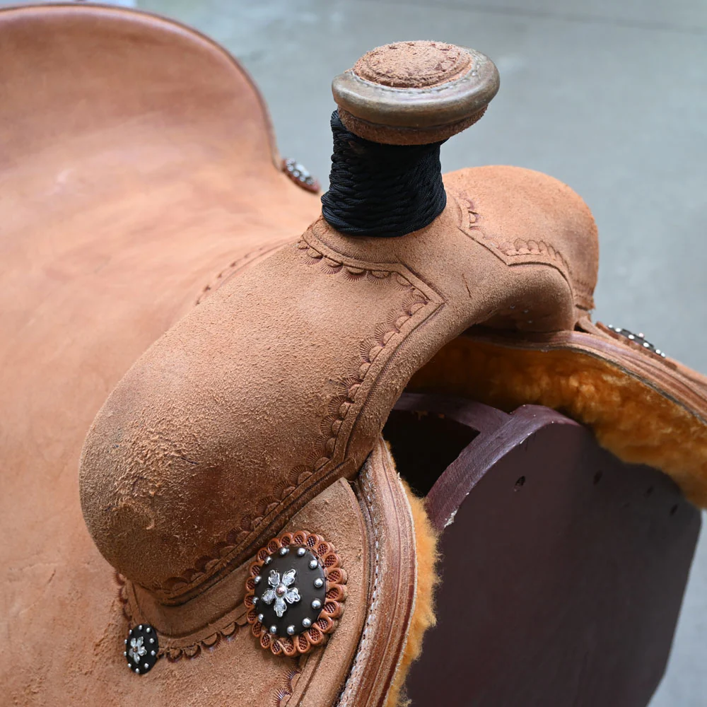 14" PATRICK SMITH TEAM ROPING SADDLE - Image 2