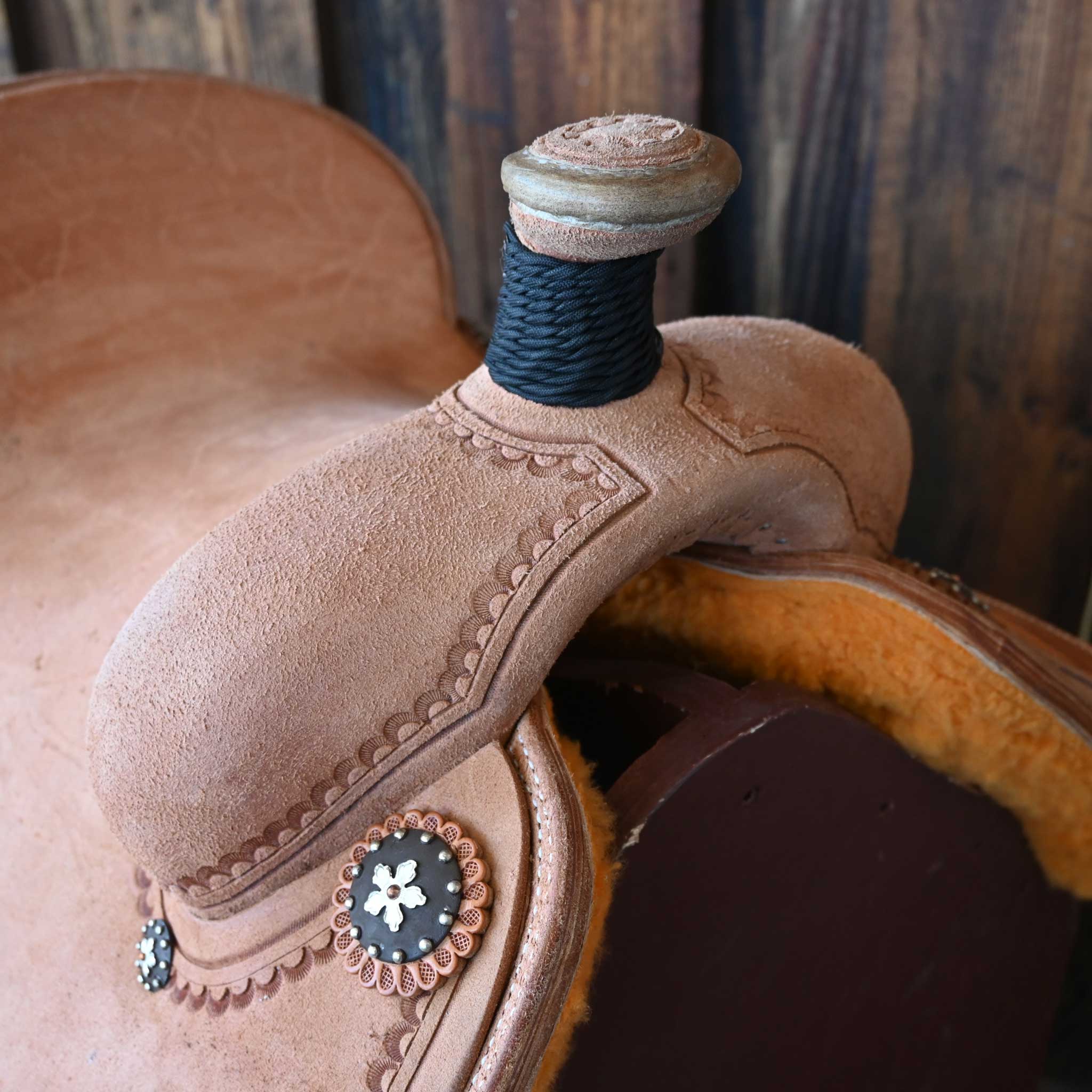 14" PATRICK SMITH TEAM ROPING SADDLE - Image 2