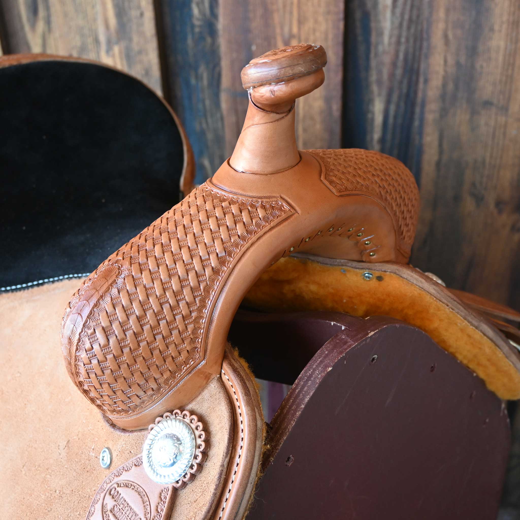 14" TESKEY'S COMPETITION SERIES BARREL SADDLE - Image 2
