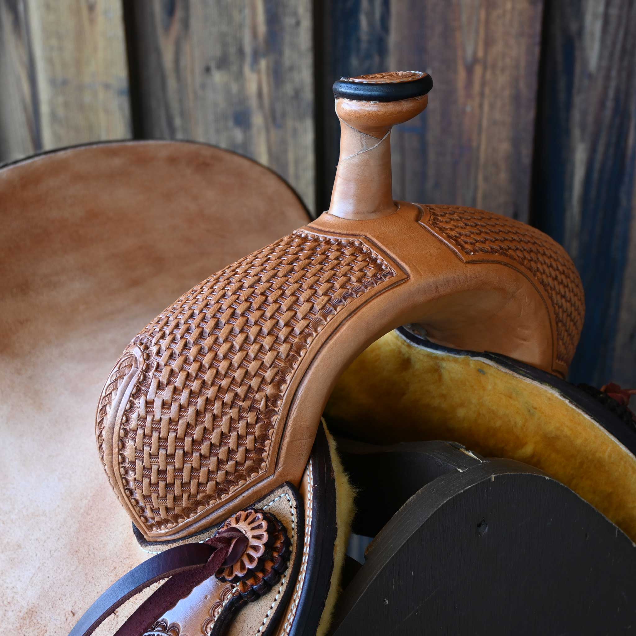 14" TESKEY'S RANCH CUTTER SADDLE - Image 2