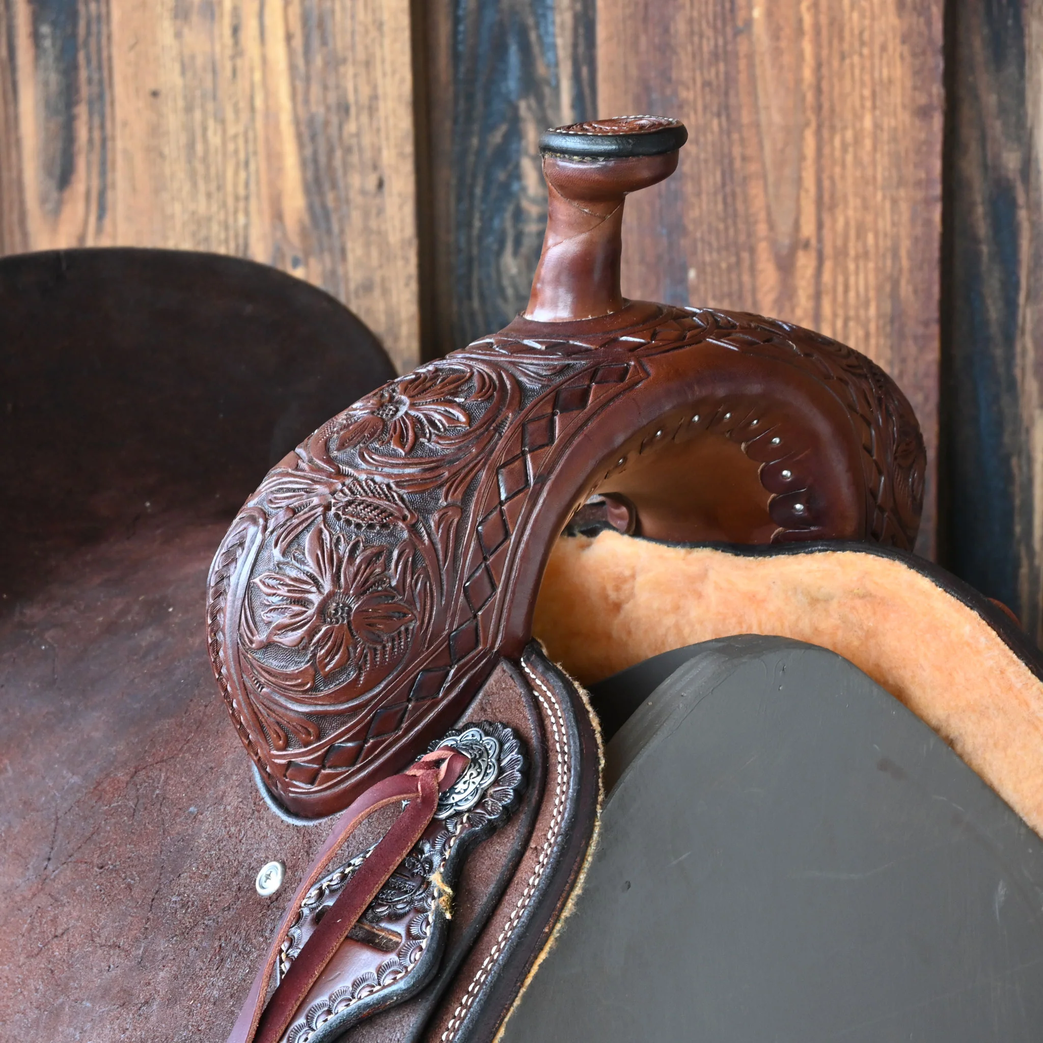 14" TESKEY'S RANCH CUTTER SADDLE - Image 2