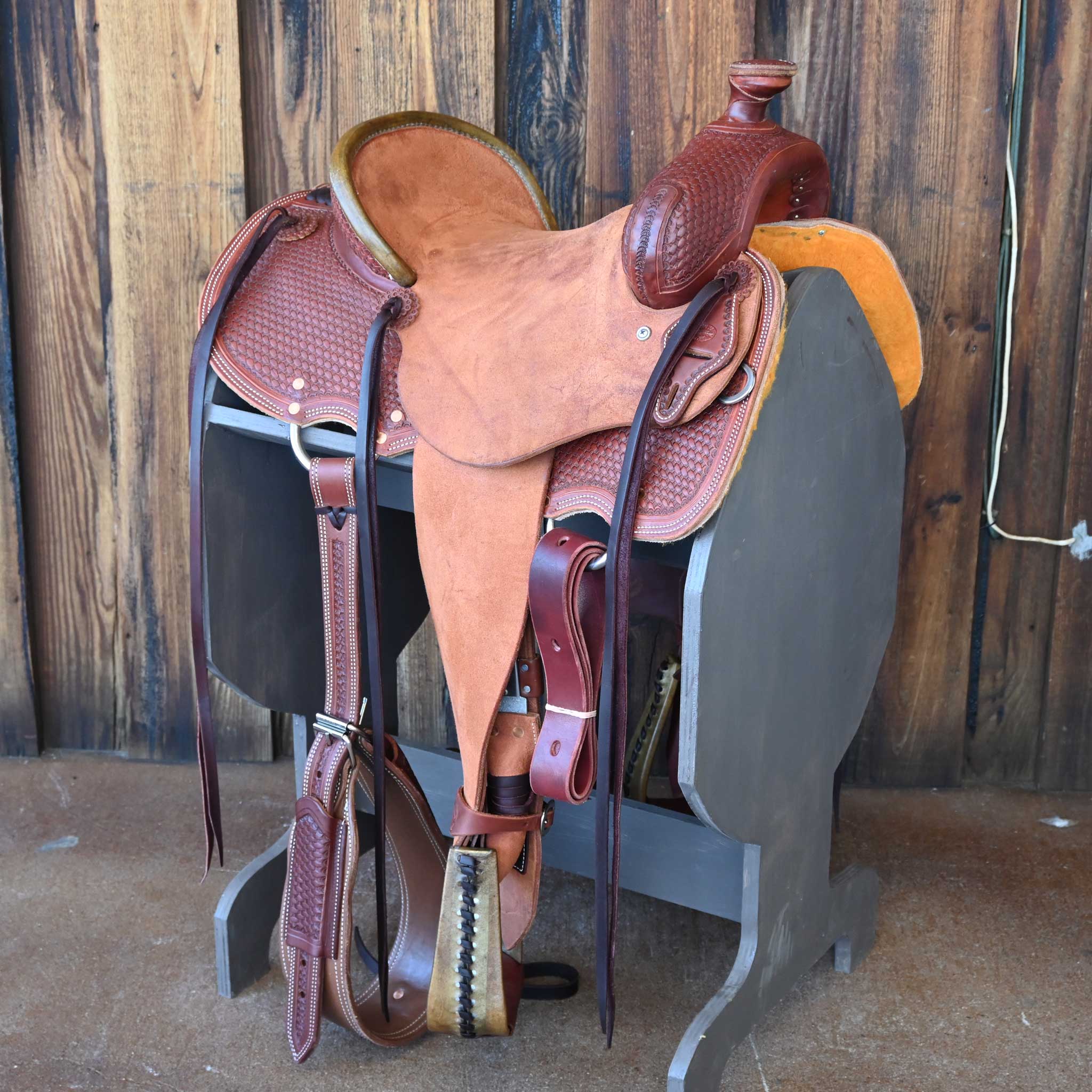 14" TESKEY'S STRIP DOWN RANCH SADDLE