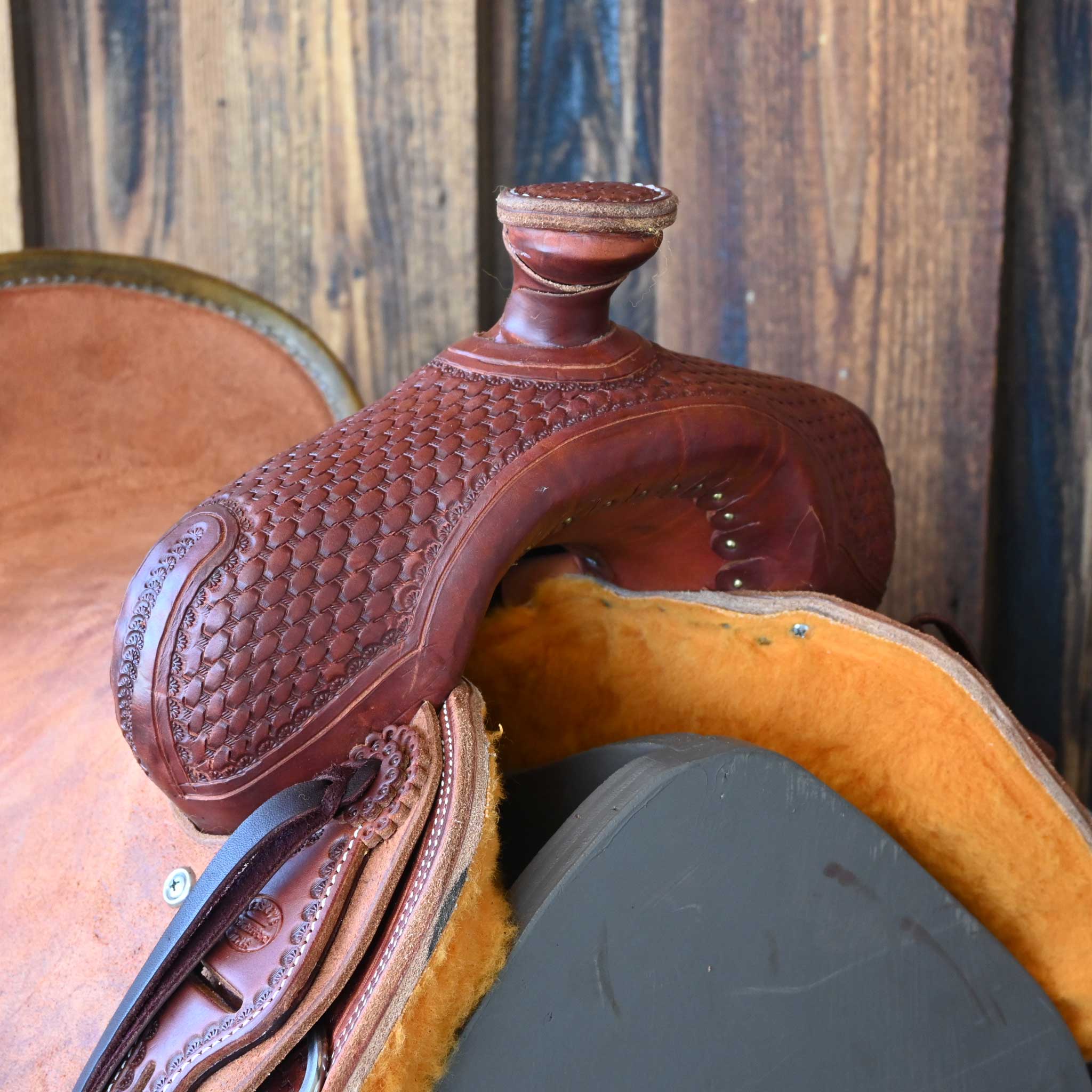 14" TESKEY'S STRIP DOWN RANCH SADDLE - Image 2