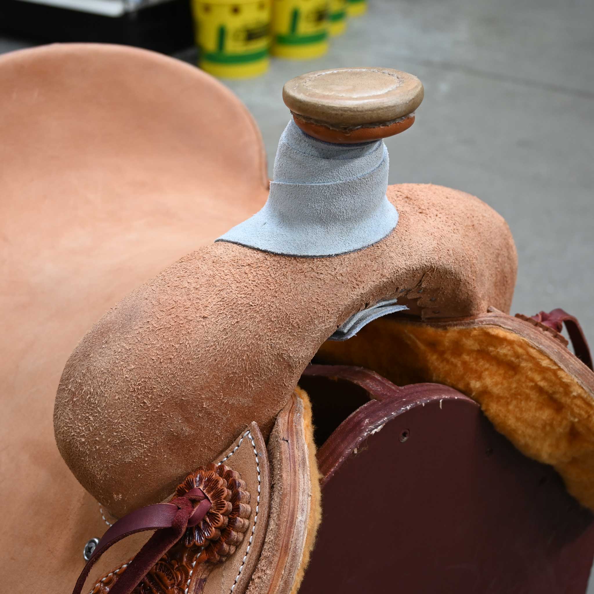14" TESKEY'S TEAM ROPING SADDLE - Image 2