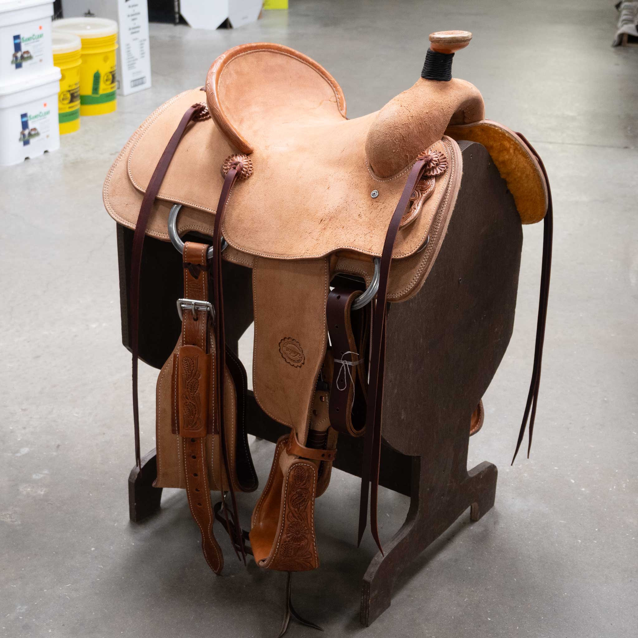 14" TESKEY'S TEAM ROPING SADDLE