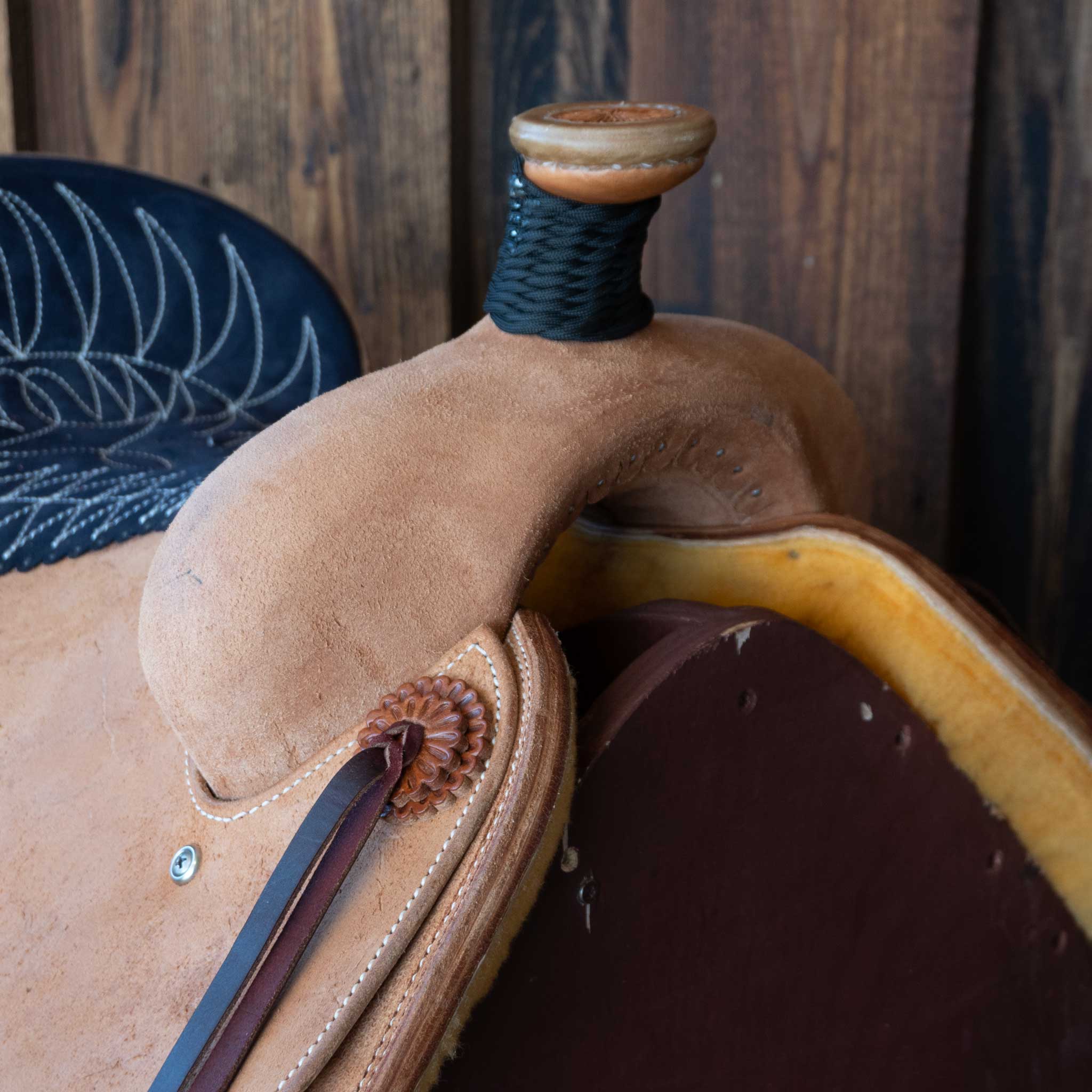 14" TESKEY'S TEAM ROPING SADDLE - Image 2