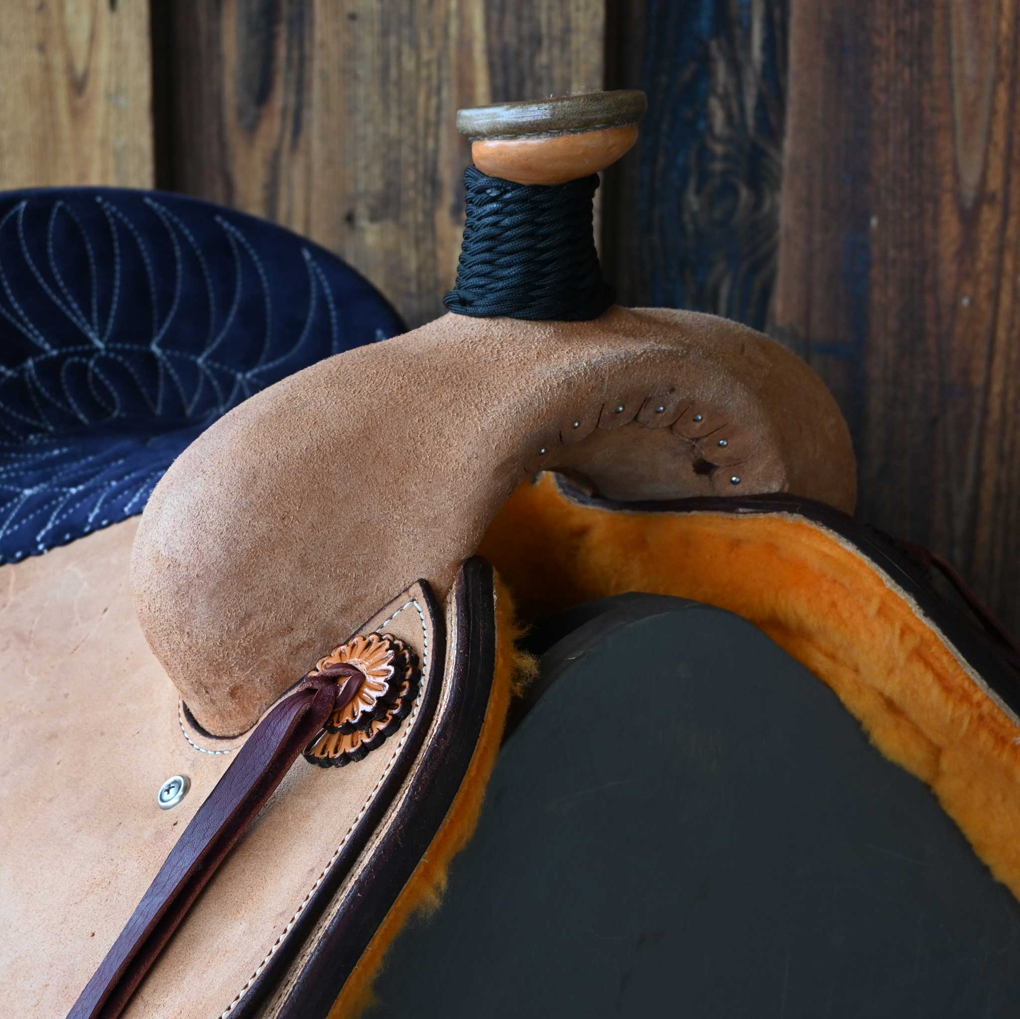 14" TESKEY'S TEAM ROPING SADDLE - Image 2