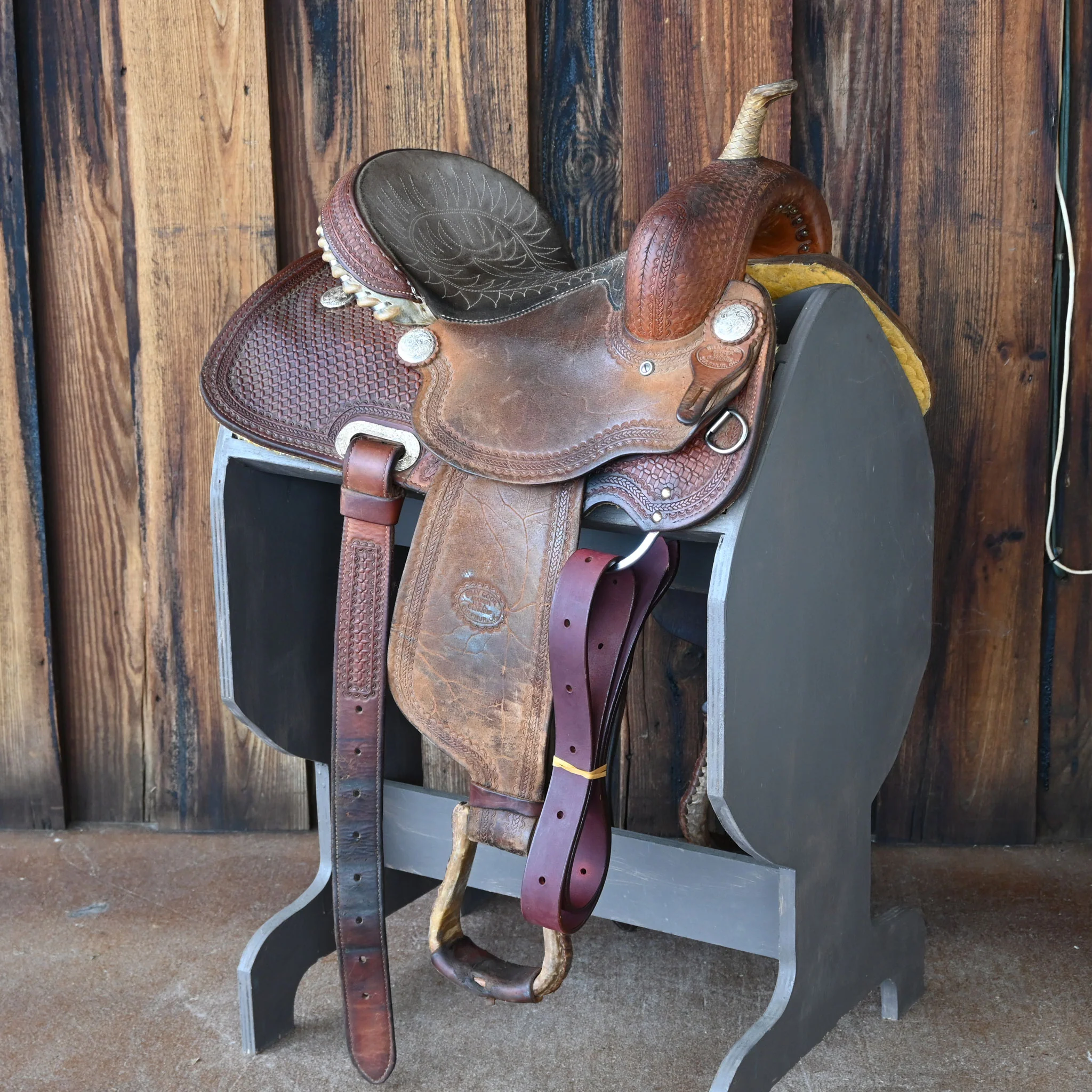 14" USED BILLY COOK BARREL SADDLE