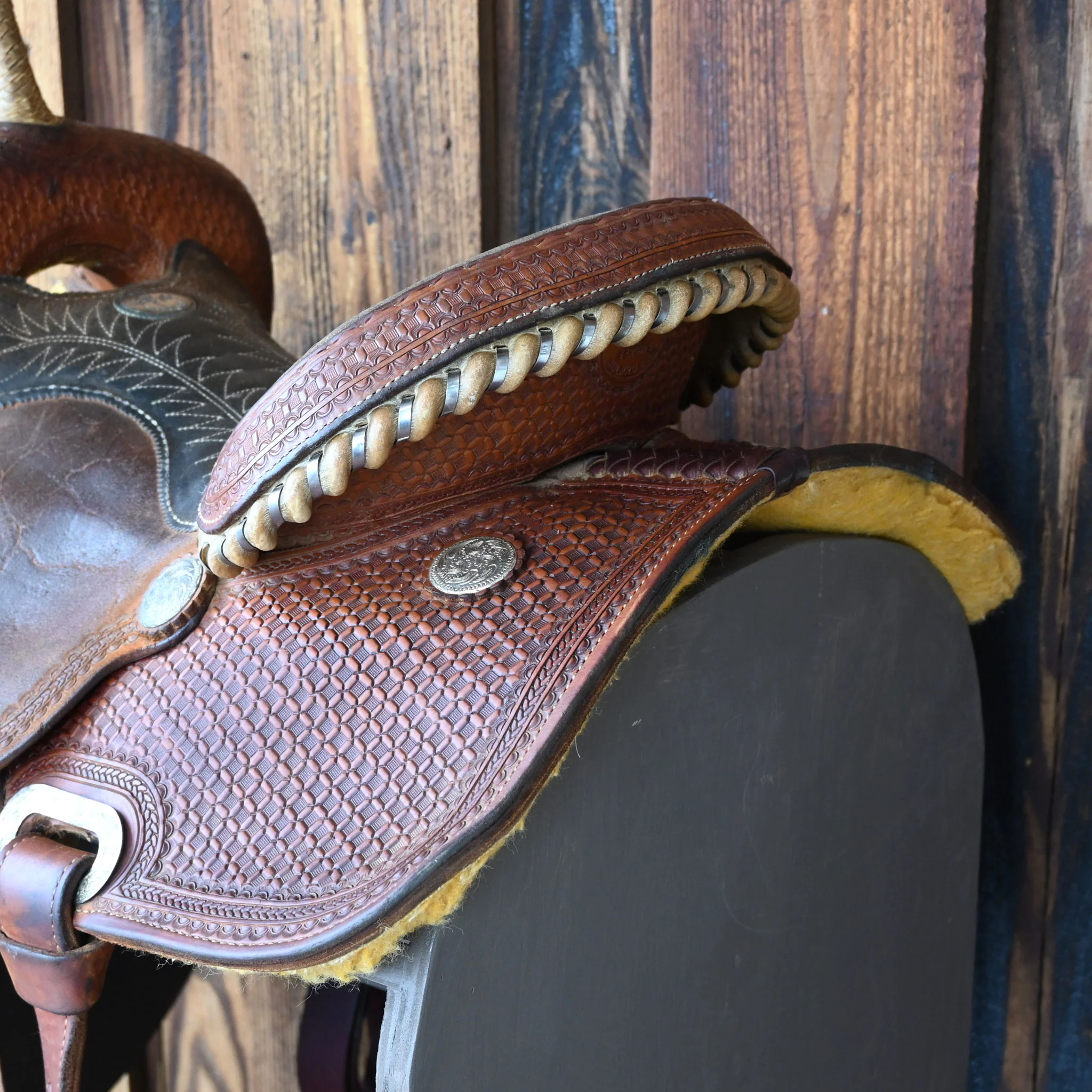 14" USED BILLY COOK BARREL SADDLE - Image 3