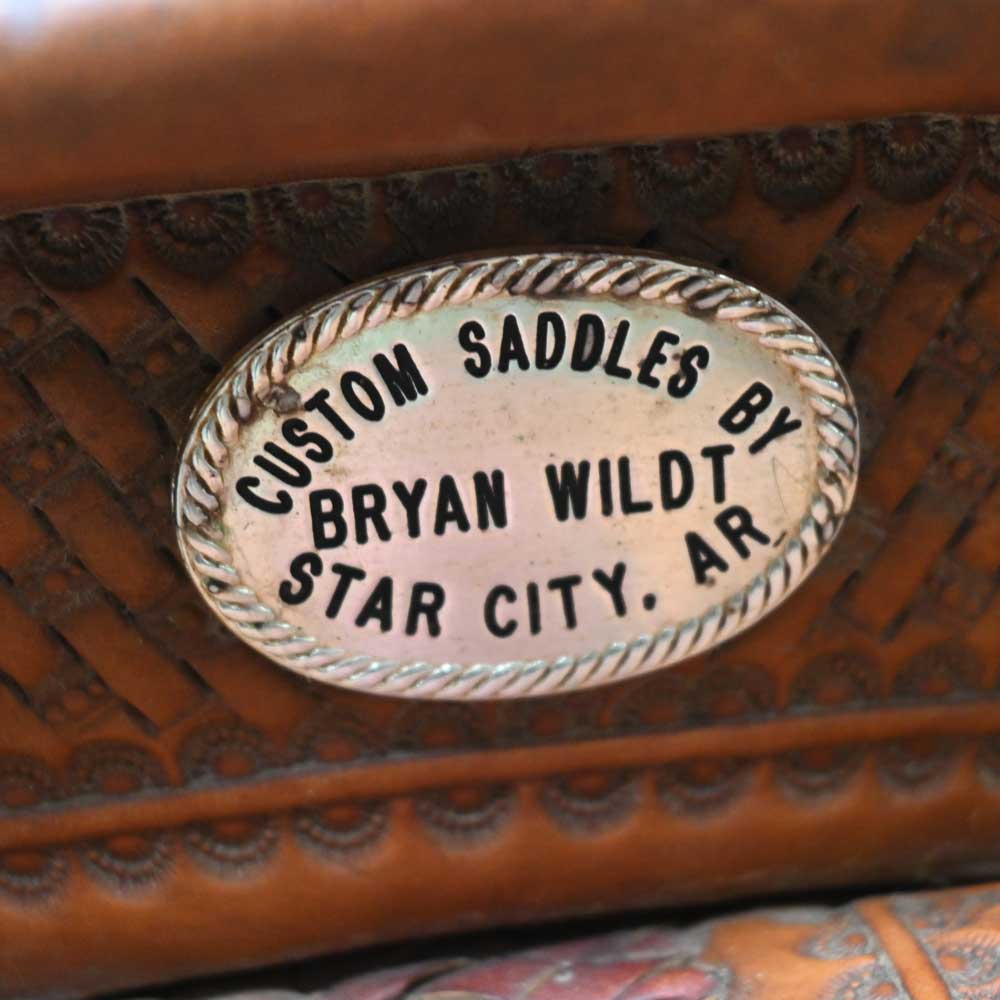 14" USED BRYAN WILDT ROPING SADDLE - Image 4
