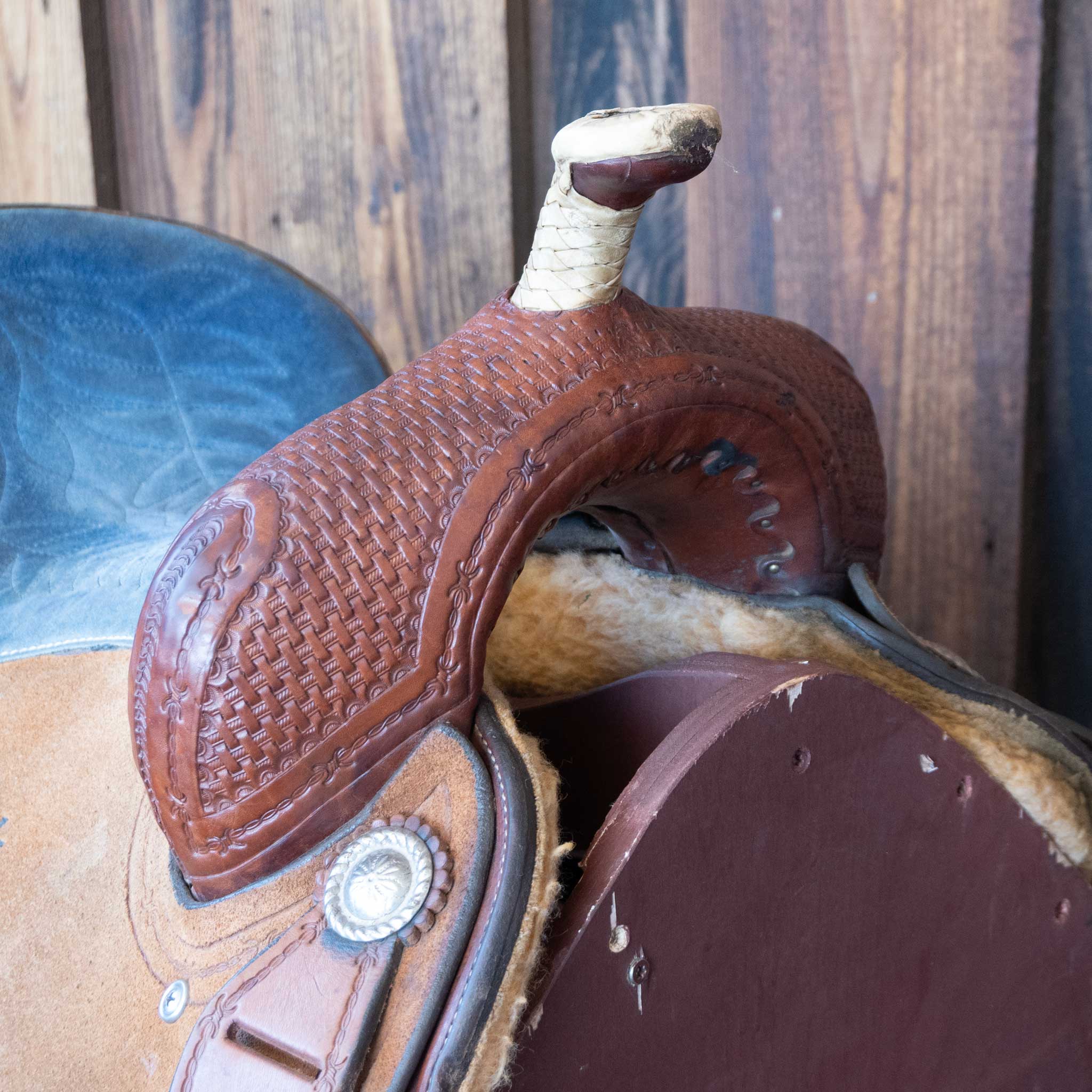 14" USED CORRIENTE BARREL SADDLE - Image 2