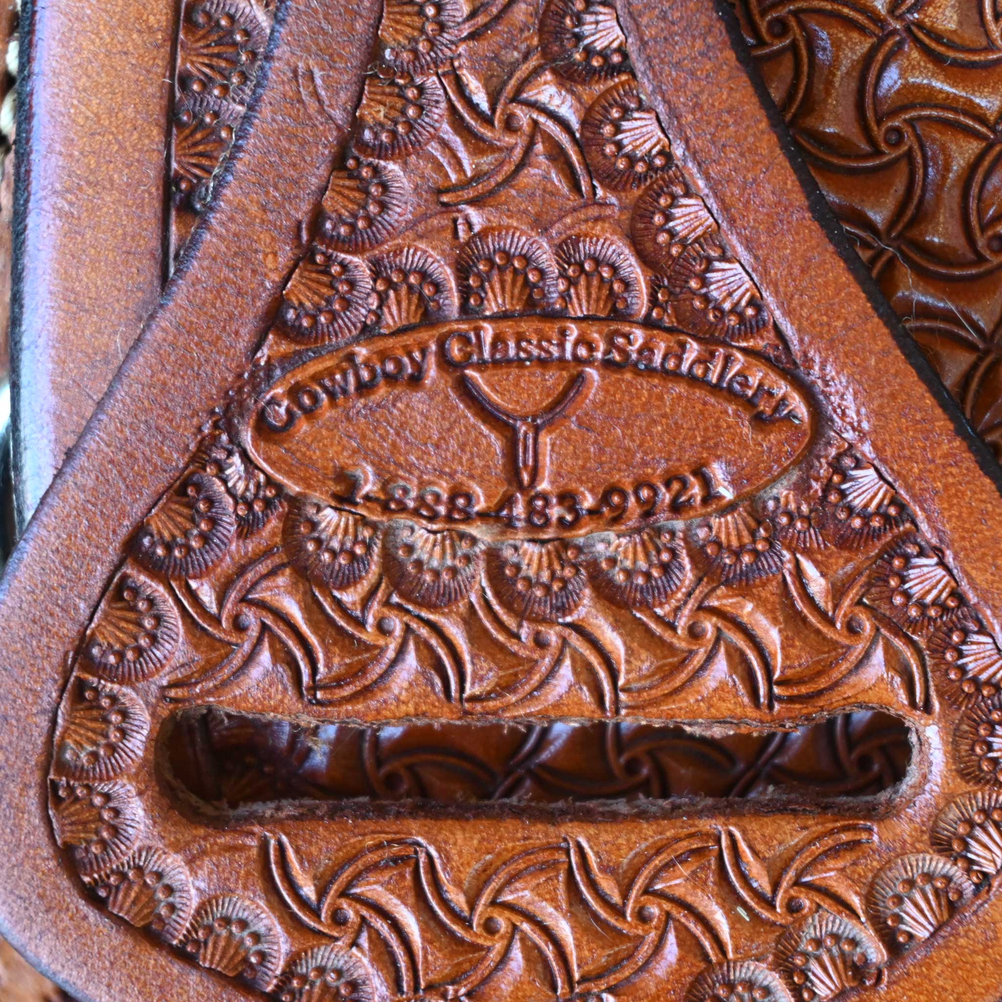 14" USED COWBOY CLASSIC BARREL SADDLE - Image 4