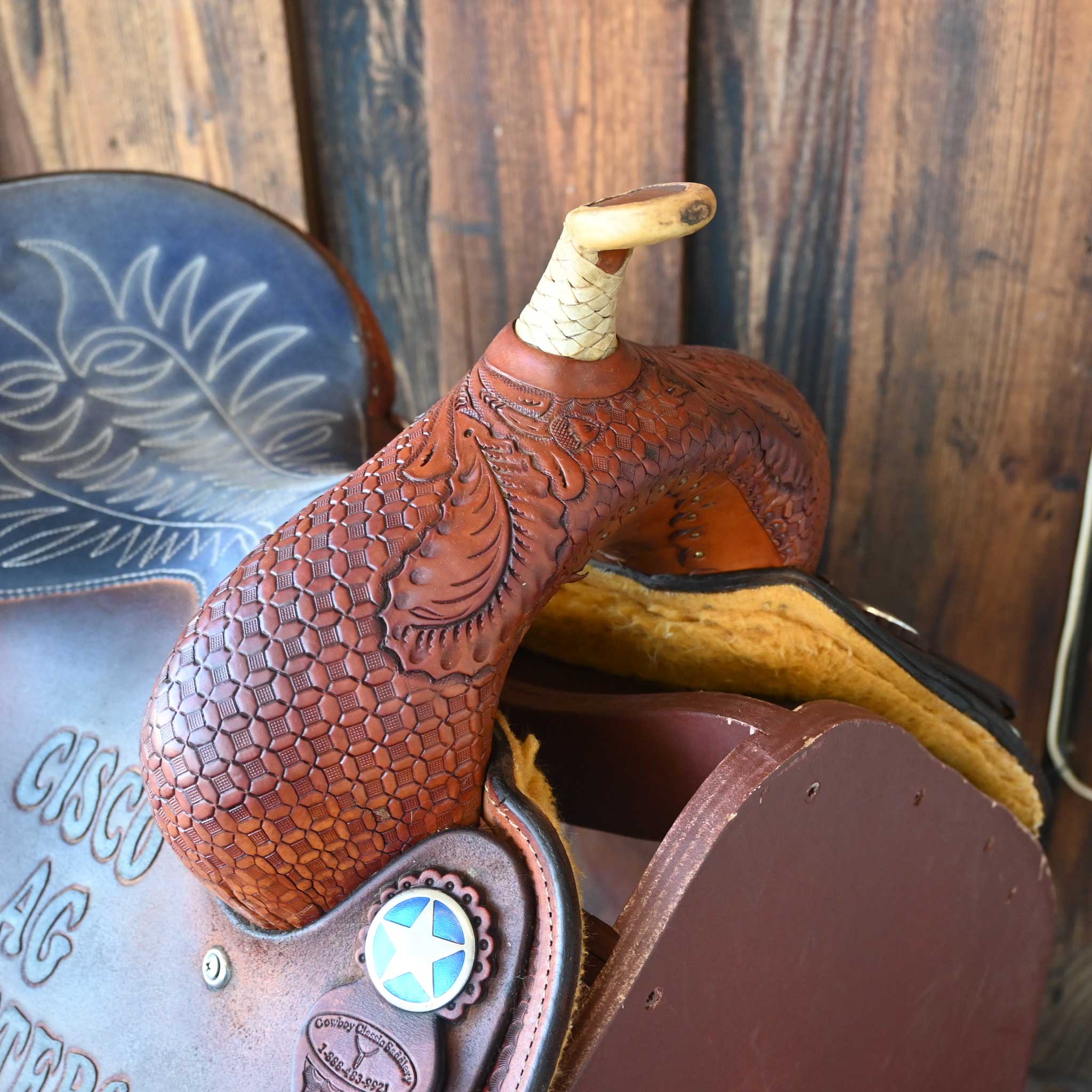 14" USED COWBOY CLASSIC BARREL SADDLE - Image 2