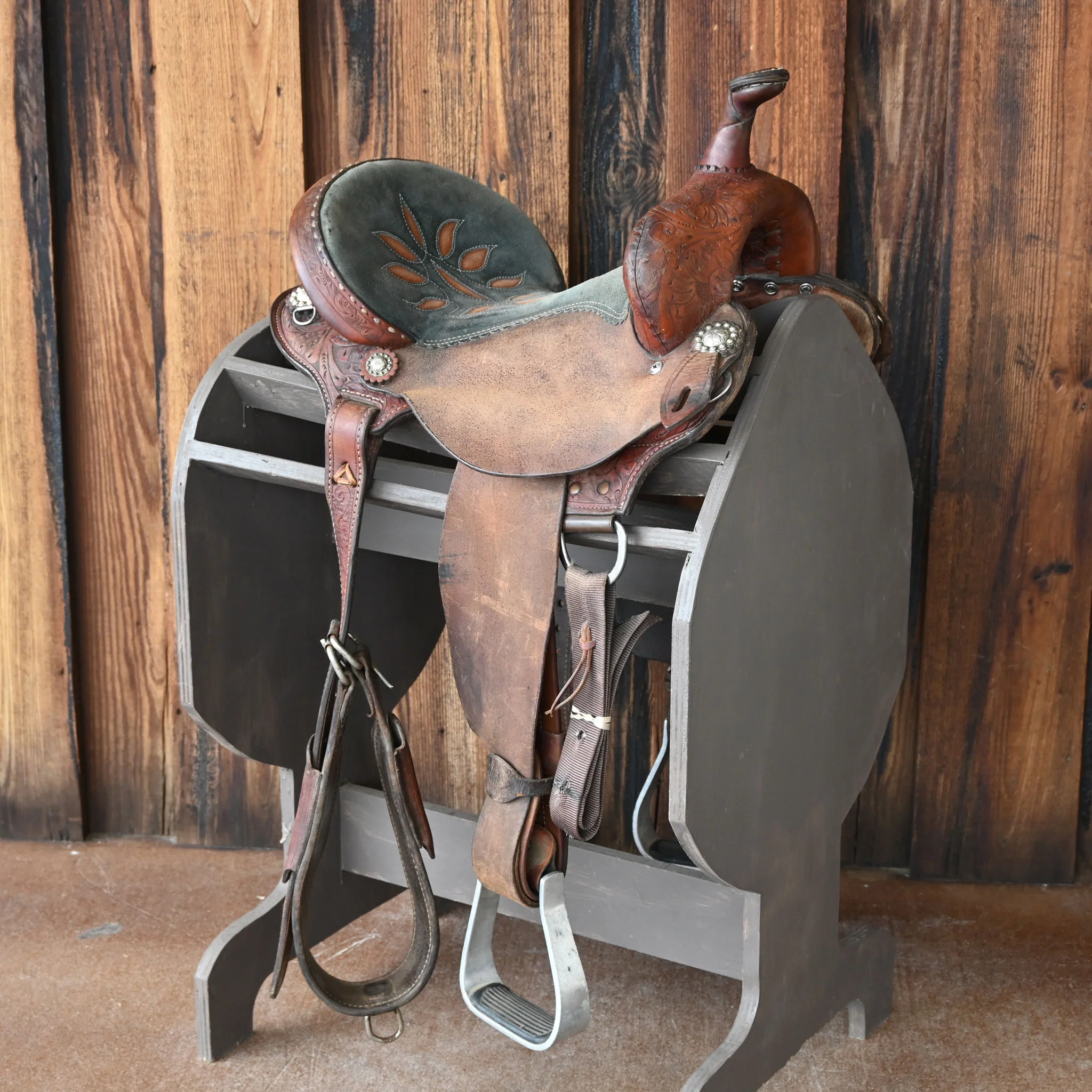 14" USED DOUBLE J CHARMAYNE JAMES SCAMPER BARREL SADDLE