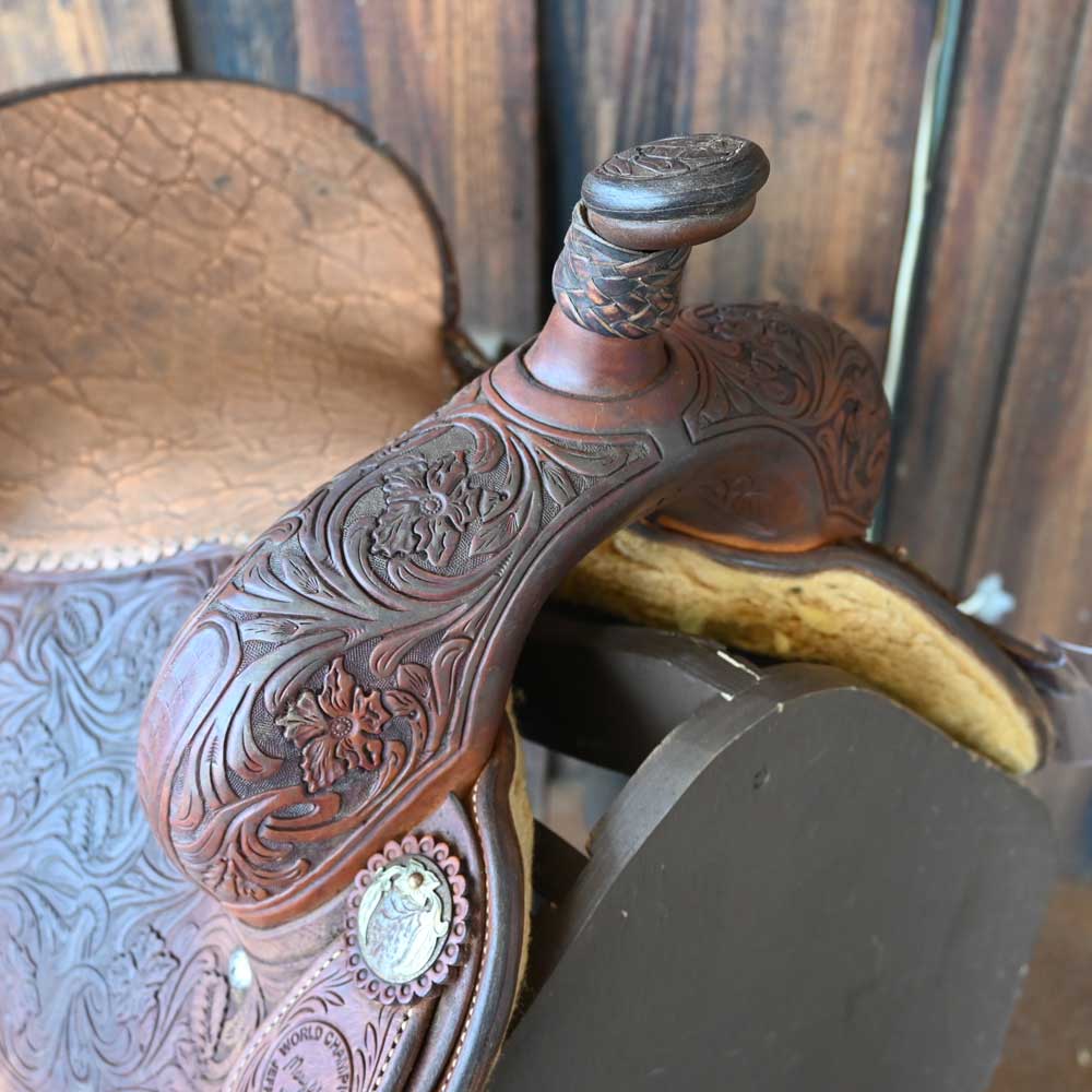 14" USED JEFF SMITH MARY WALKER BARREL SADDLE - Image 2